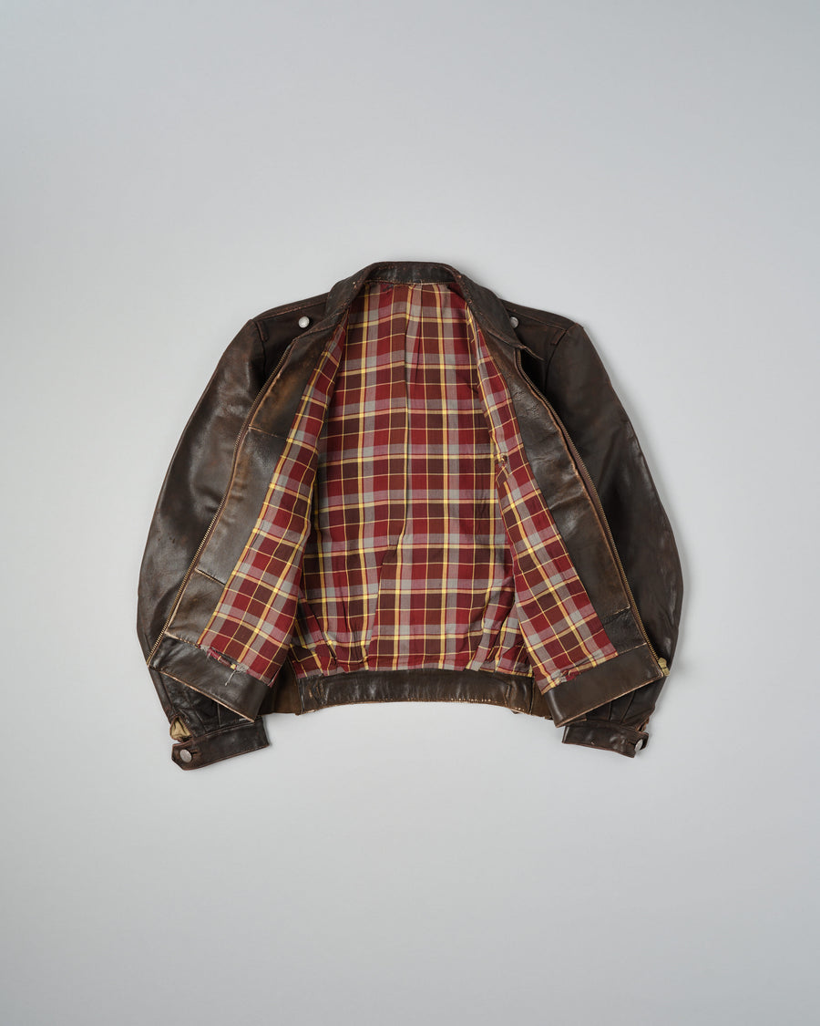 Vue d'ensemble de ［~40’s］WWII German Air Force Personal Leather Flight Jacket "Luftwaffe"