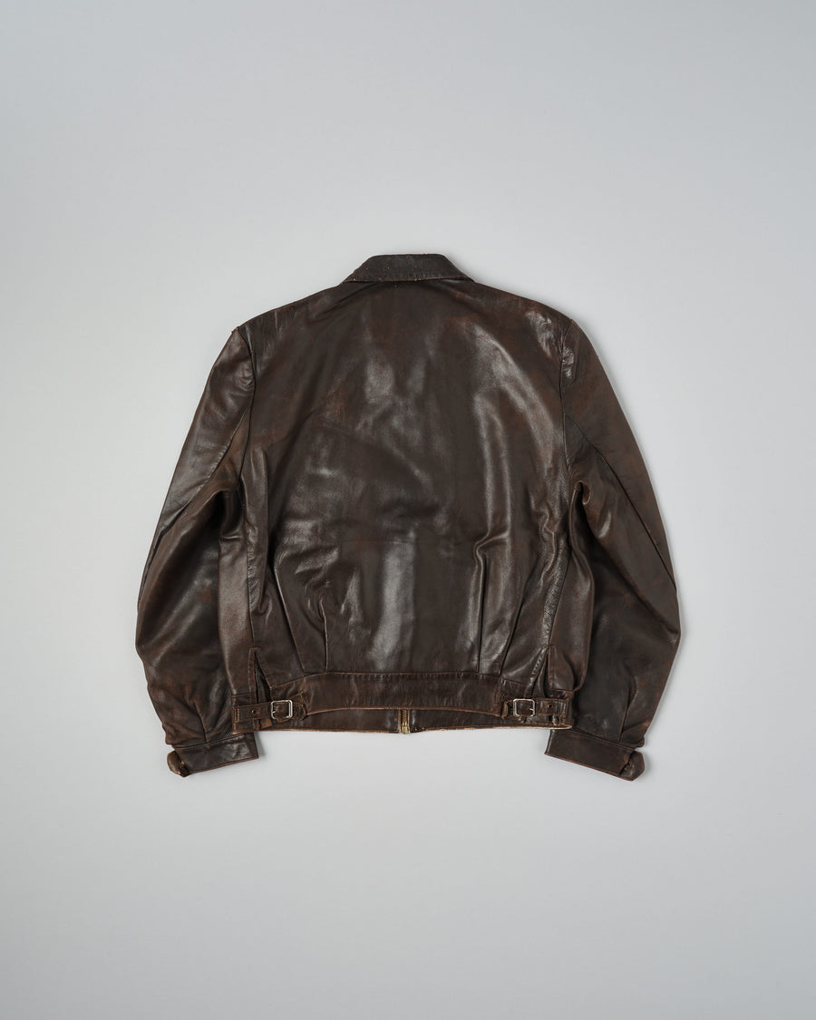 Vue d'ensemble de ［~40’s］WWII German Air Force Personal Leather Flight Jacket "Luftwaffe"