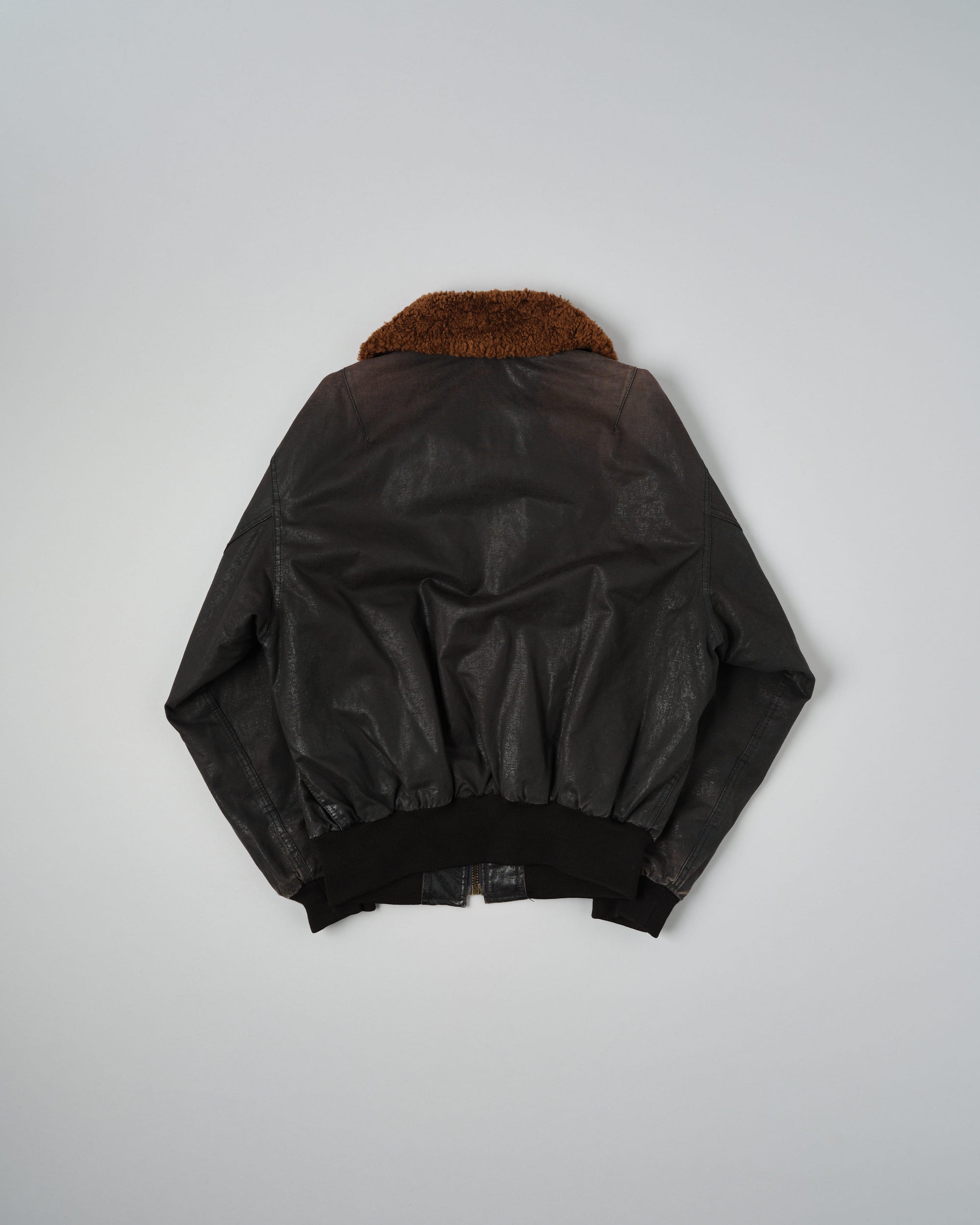 ［~80’s］Old GUIDO PELLEGRINI Cotton Polyurethane Flight Type Blouson Size.42