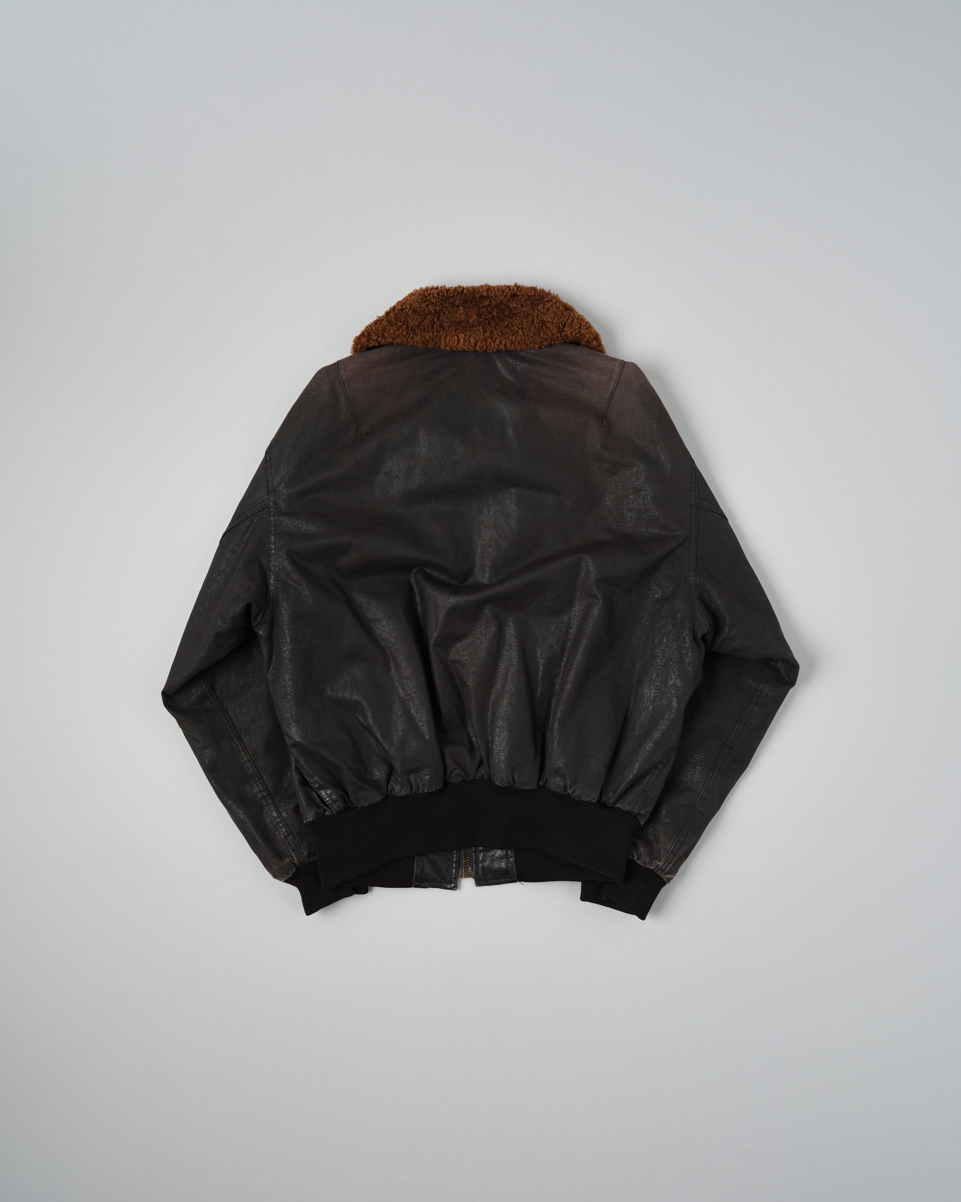 【~80’s】Old GUIDO PELLEGRINI Cotton Polyurethane Flight Type Blouson Size.42