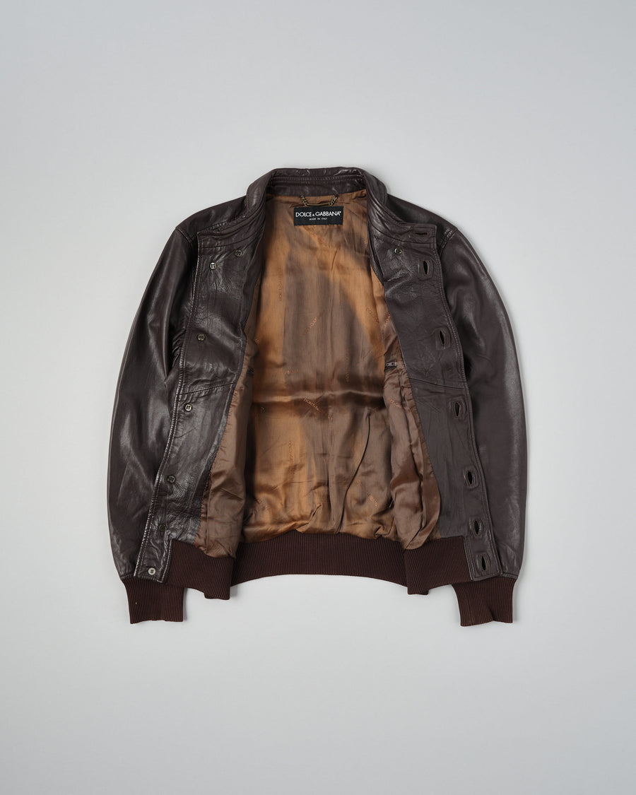 ［~00’s］Old DOLCE&GABBANA Lambskin Leather Blouson Size.50 전체 사진