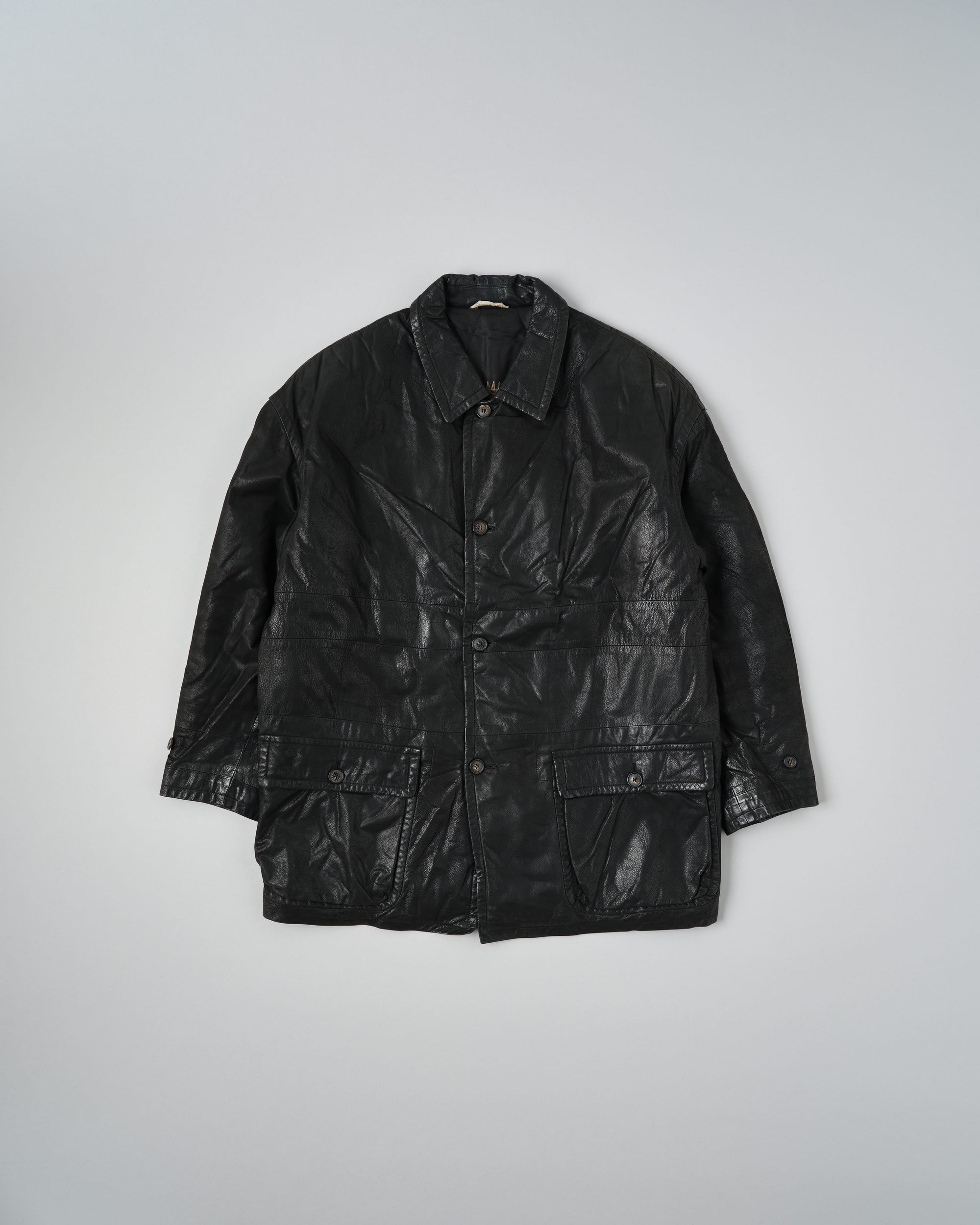 ［~90's］Old SERAPHIN Deerskin Leather Jacket Size.52 "MARIE-LOUISE 別注"
