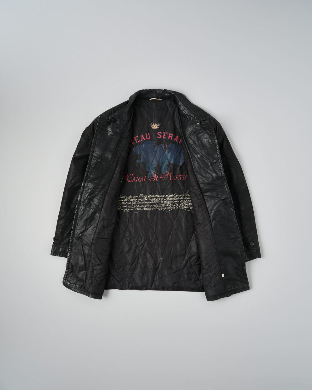 【~90's】Old SERAPHIN Deerskin Leather Jacket Size.52 "MARIE-LOUISE 別注"