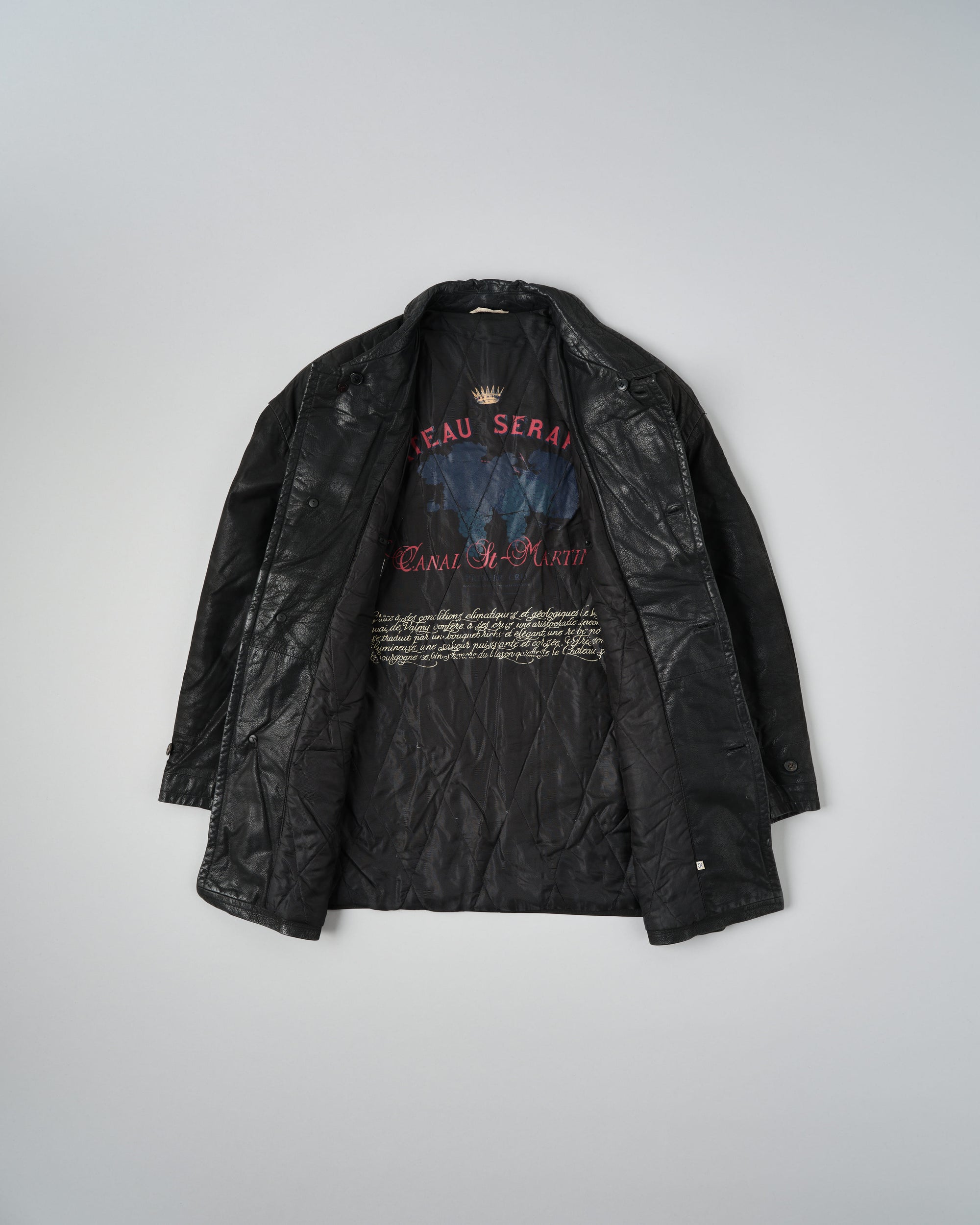 ［~90's］Old SERAPHIN Deerskin Leather Jacket Size.52 "MARIE-LOUISE 別注"