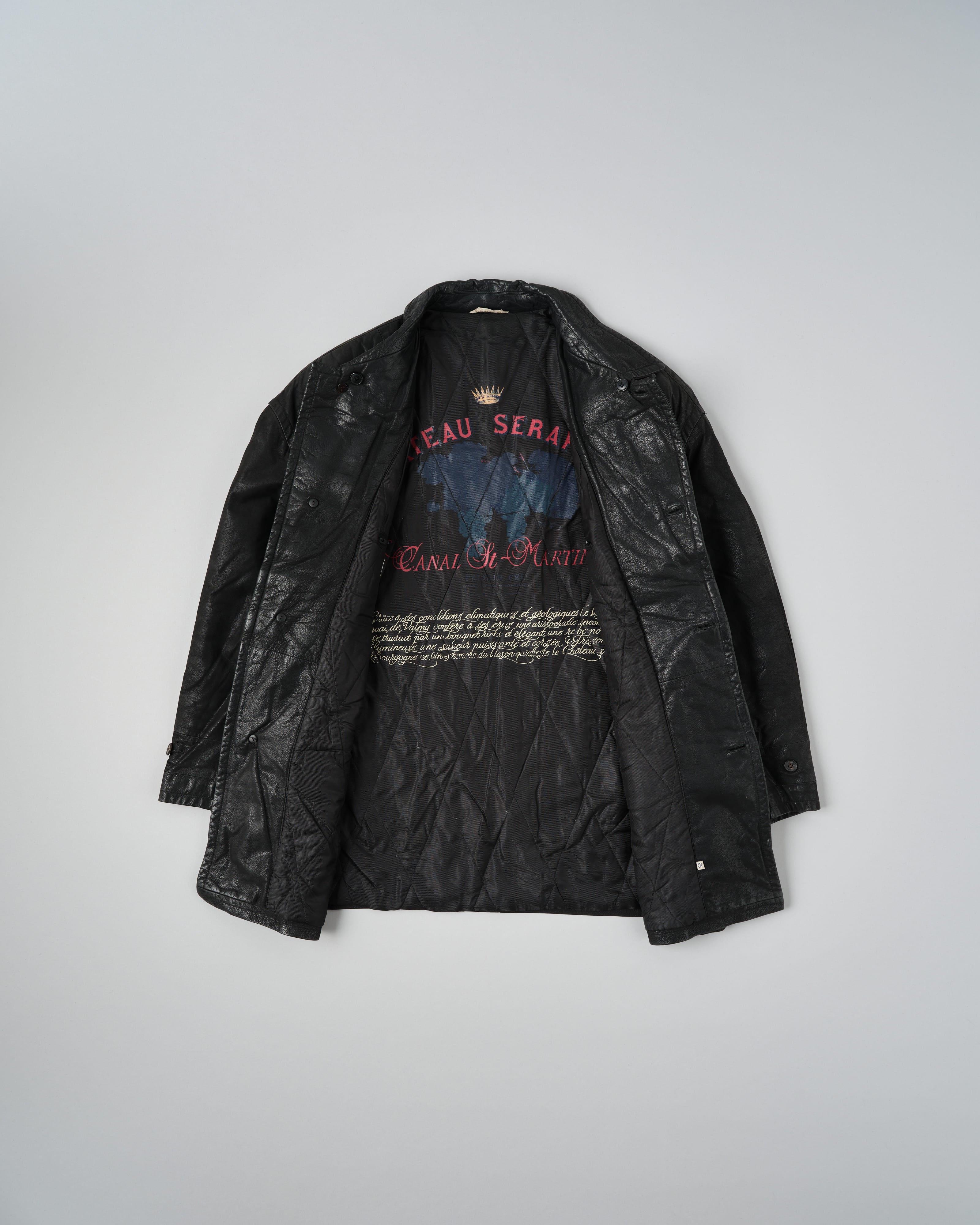 【~90's】Old SERAPHIN Deerskin Leather Jacket Size.52 "MARIE-LOUISE 別注"