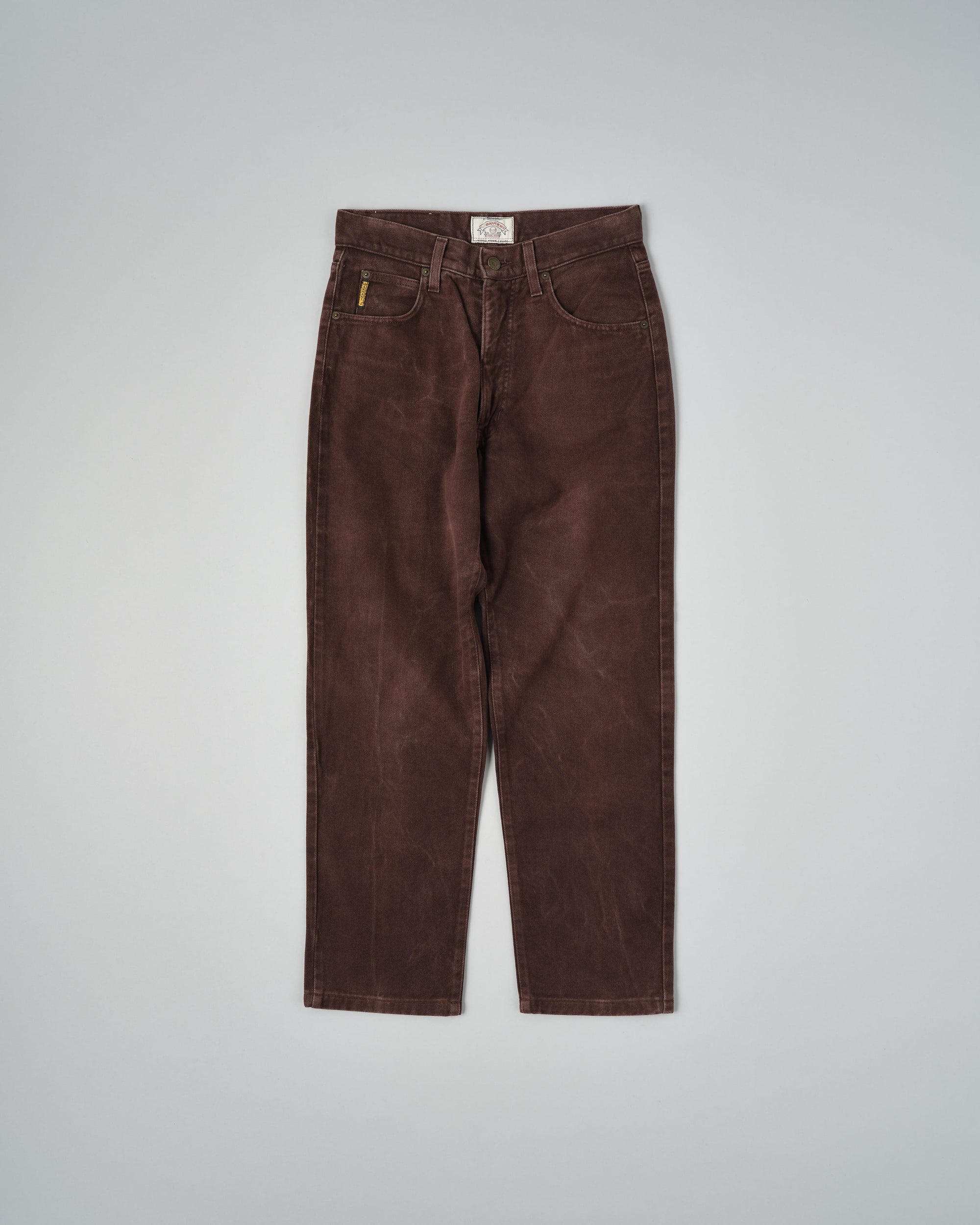 【~90’s】Old ARMANI JEANS Brown Cotton Twill Trousers Size.30