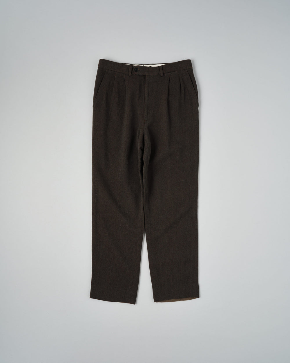 ［~90's］Old Hermès Paris 2 Tuck Wool Trousers Size.50