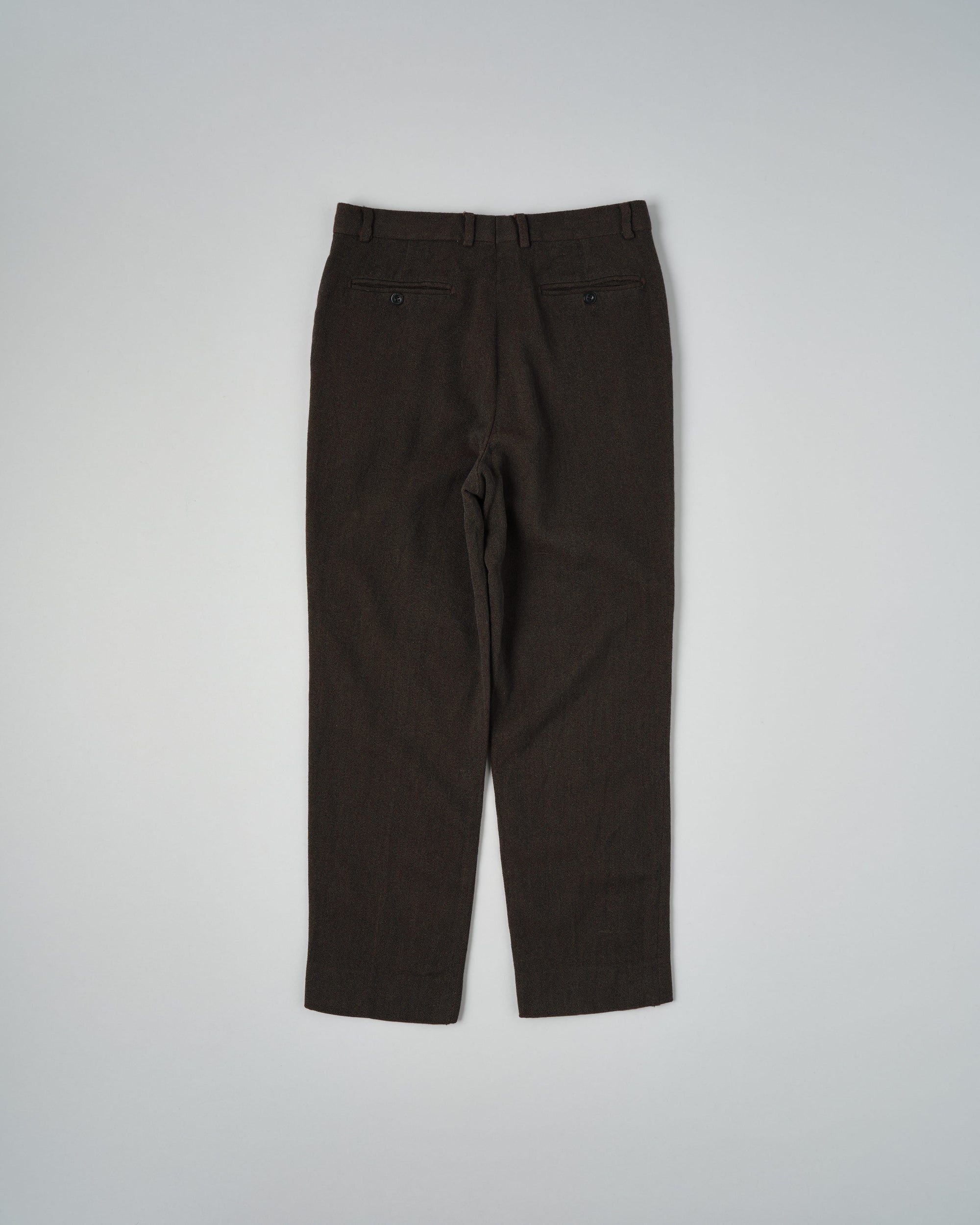 ［~90's］Old Hermès Paris 2 Tuck Wool Trousers Size.50