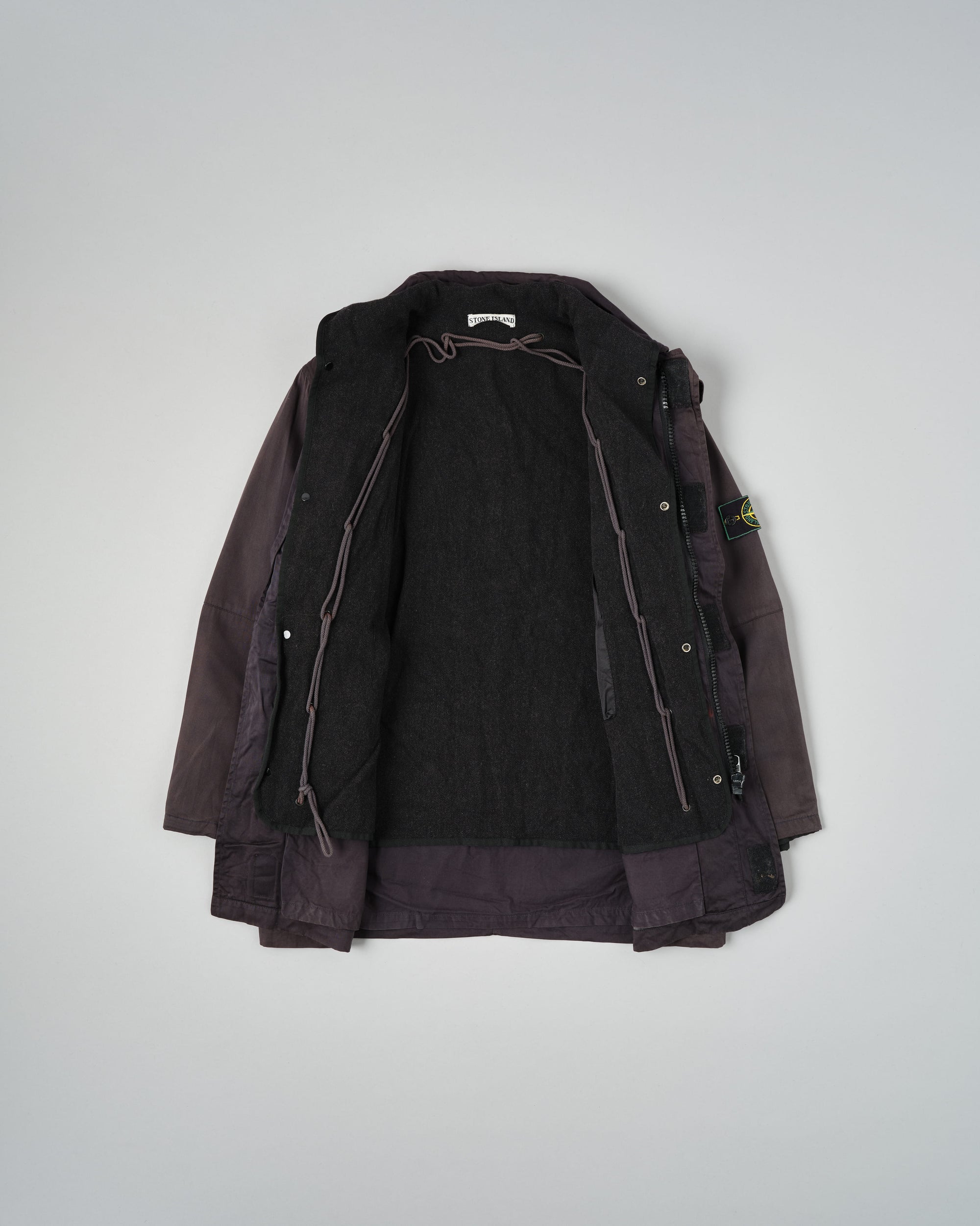［97AW］Old STONE ISLAND Garment Dyed Cotton Jacket With Liner Size.M "RASO GOMMATO" "Green Edge"