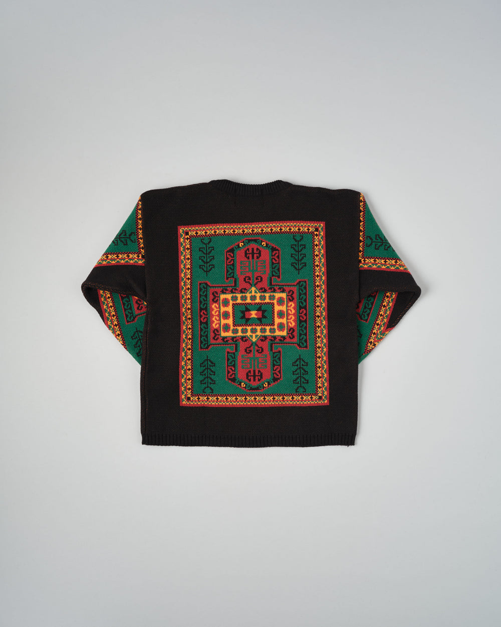 ［~70's］French Vintage Wool Acrylic Patterned Sweater