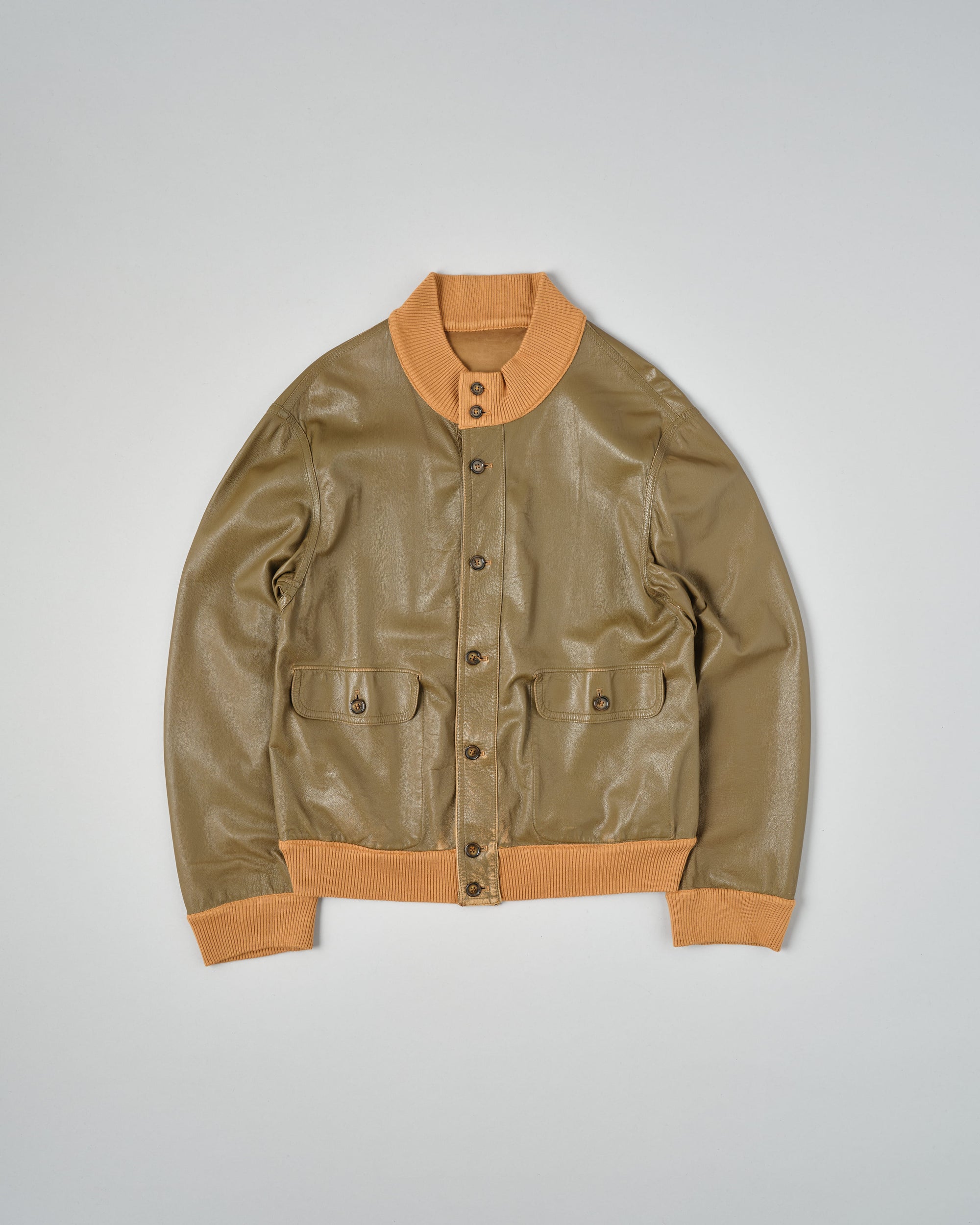 【~90's】Old ARNYS PARIS Valstarino Type Reversible Leather Blouson Size.52