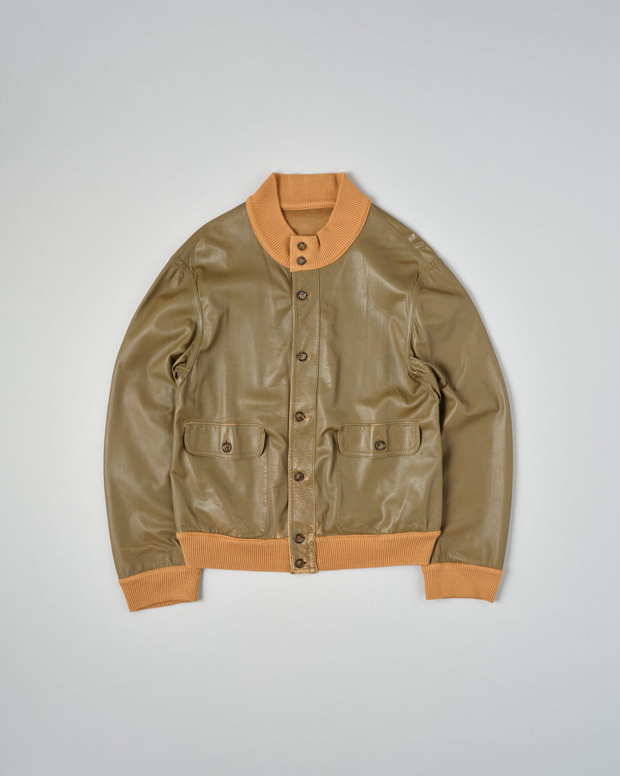 【~90's】Old ARNYS PARIS Valstarino Type Reversible Leather Blouson Size.52 の全体写真
