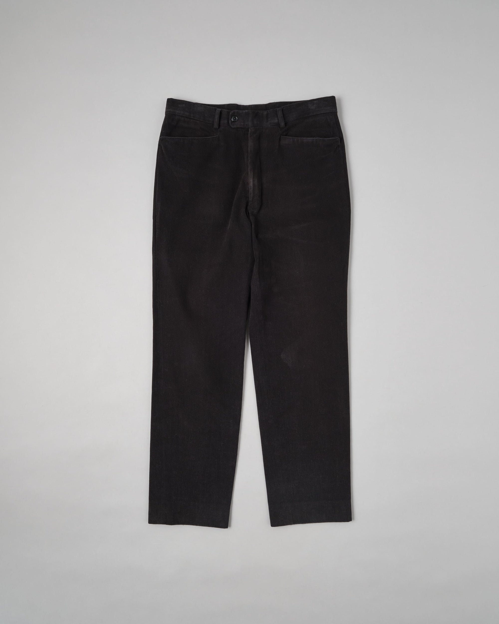 ［~90’s］Old BERNARD ZINS Black Cotton Twill Trousers Size.44 "EMILIO BATCHI 別注"