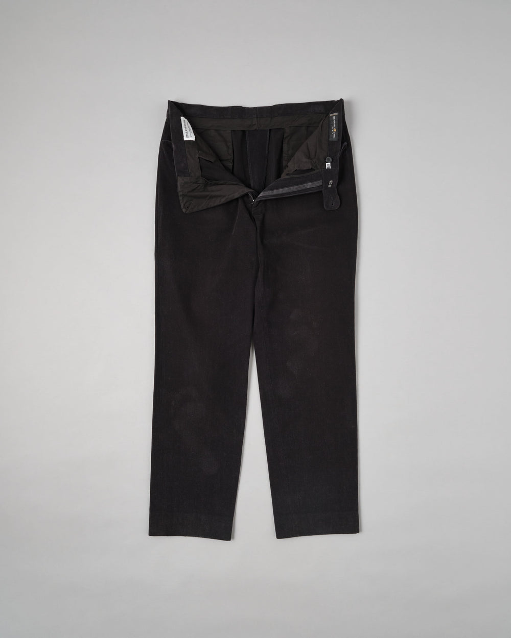 ［~90’s］Old BERNARD ZINS Black Cotton Twill Trousers Size.44 "EMILIO BATCHI 別注"
