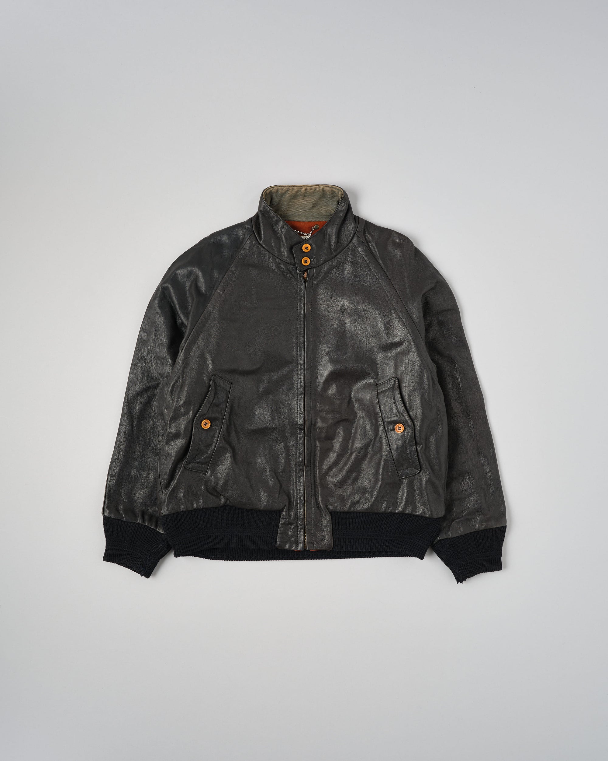 ［88AW］Old C.P.Company Black Leather Blouson Size.50