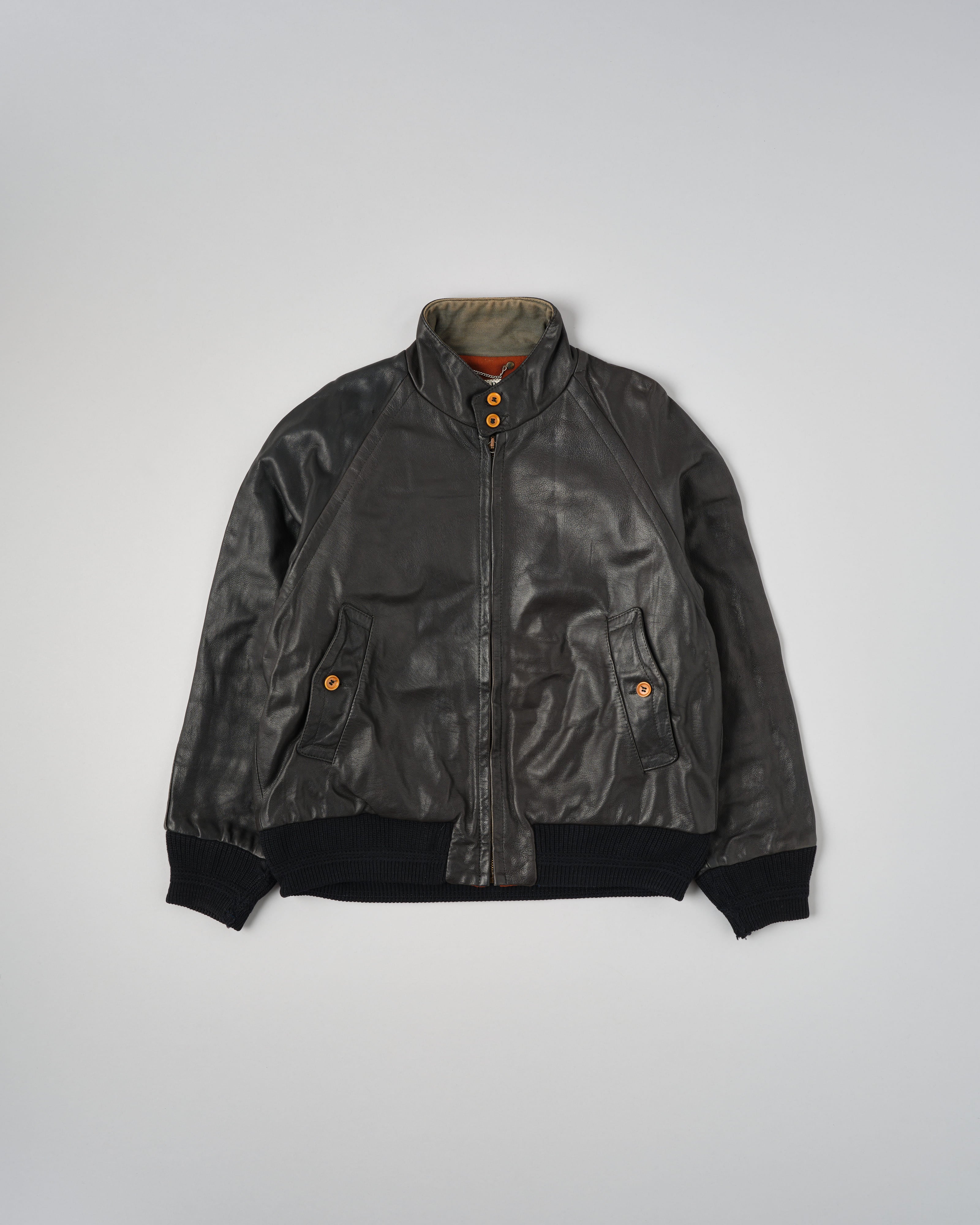 【88AW】Old C.P.Company Black Leather Blouson Size.50