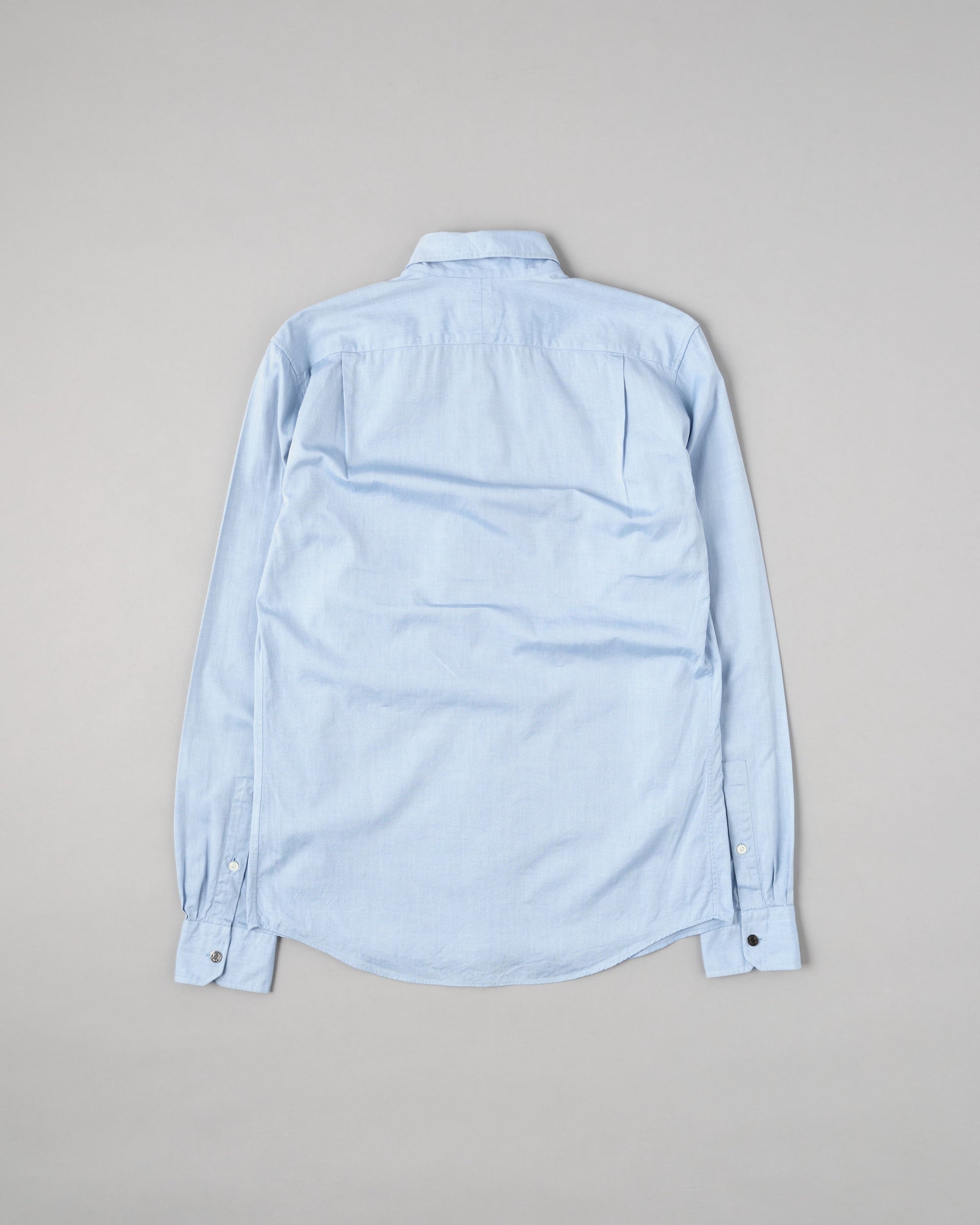 ［~00's］Old Hermès Paris Cotton Oxford B.D Shirt With Sellier Button Size.37