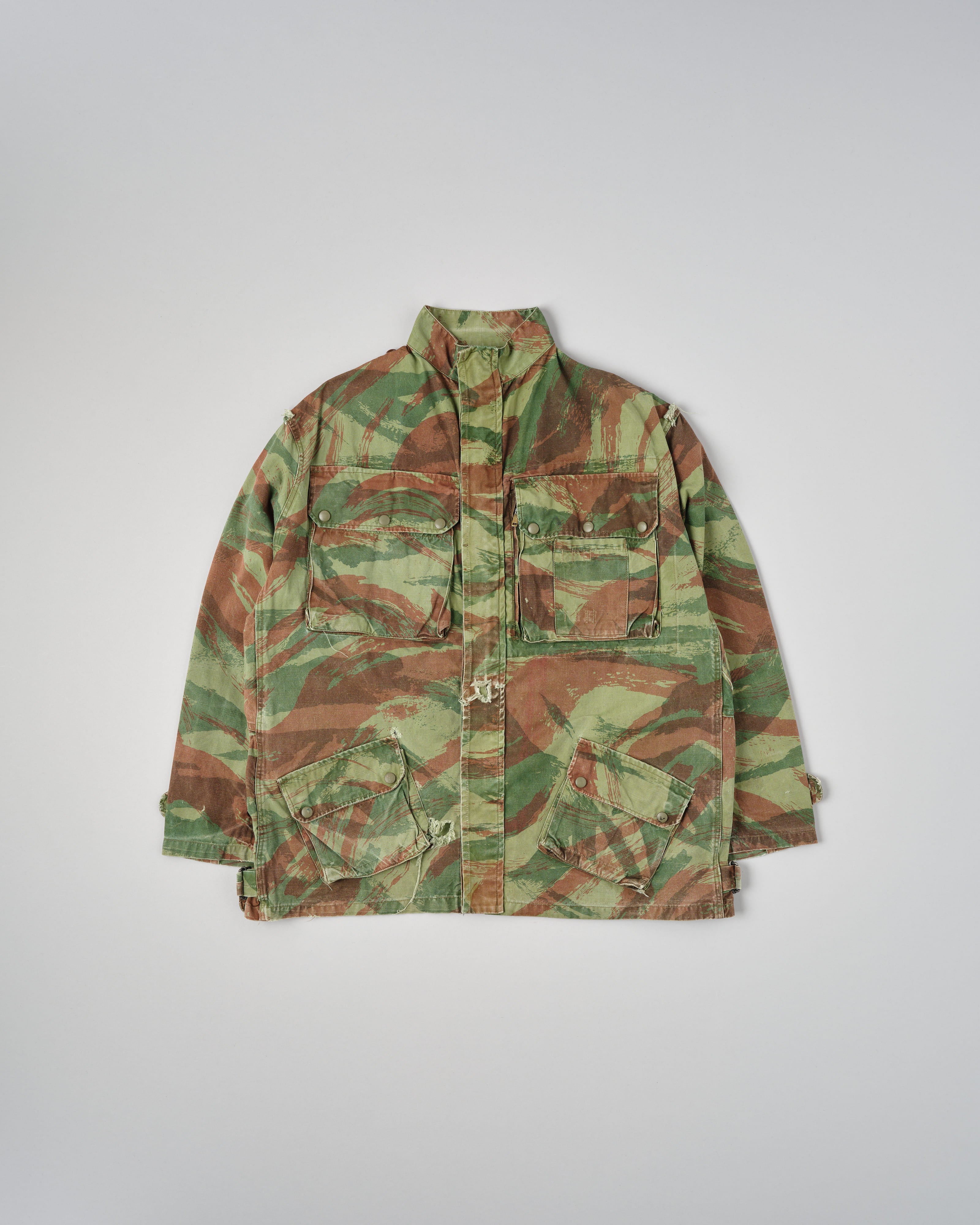 【~50's】French Army TAP47/54 Lizard Camouflage Paratrooper Jacket Size.32