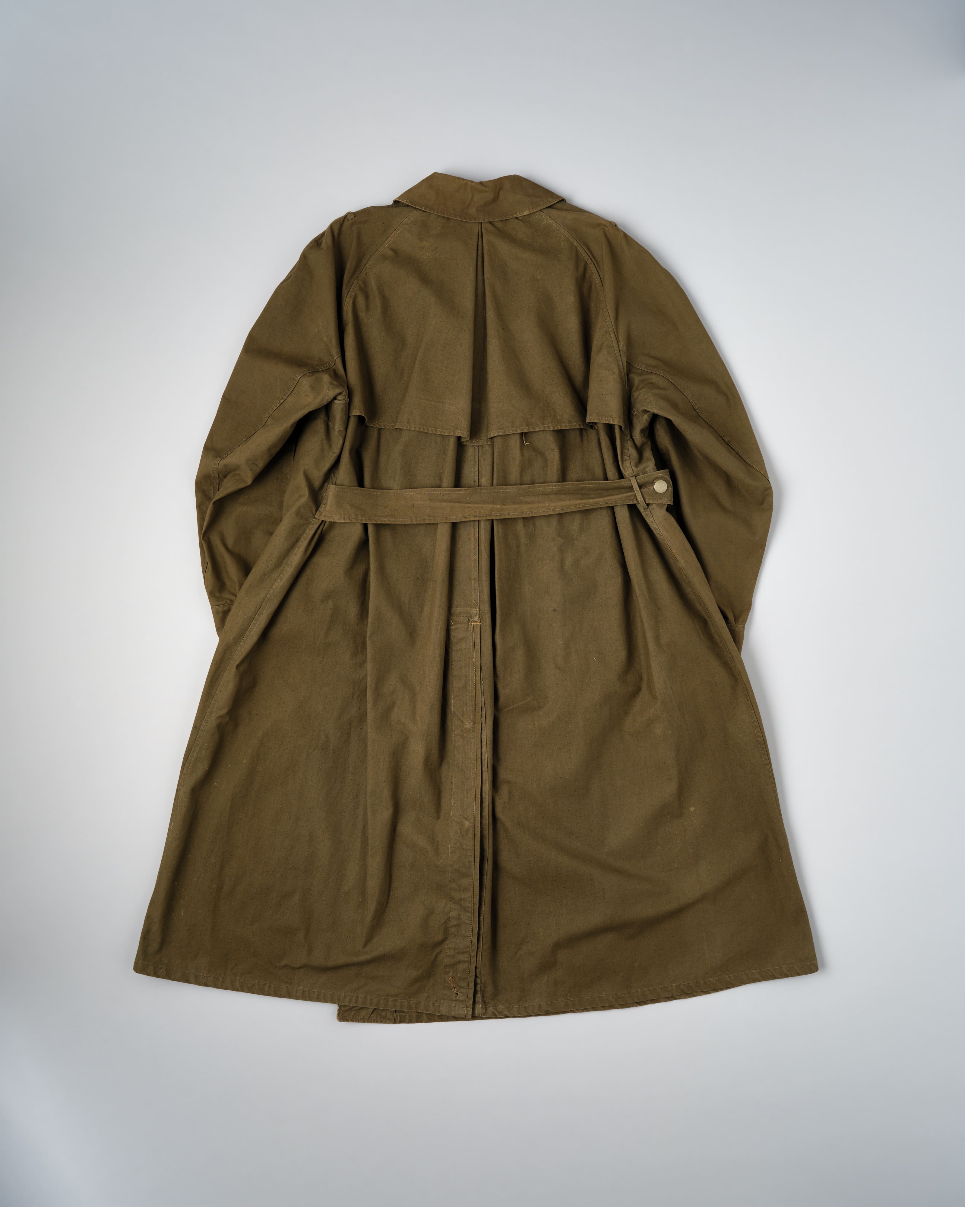 [~40's] เสื้อโค้ทรถจักรยานยนต์เขตร้อนของเยอรมัน Afrika Korps ในสงครามโลกครั้งที่สอง "DAK"