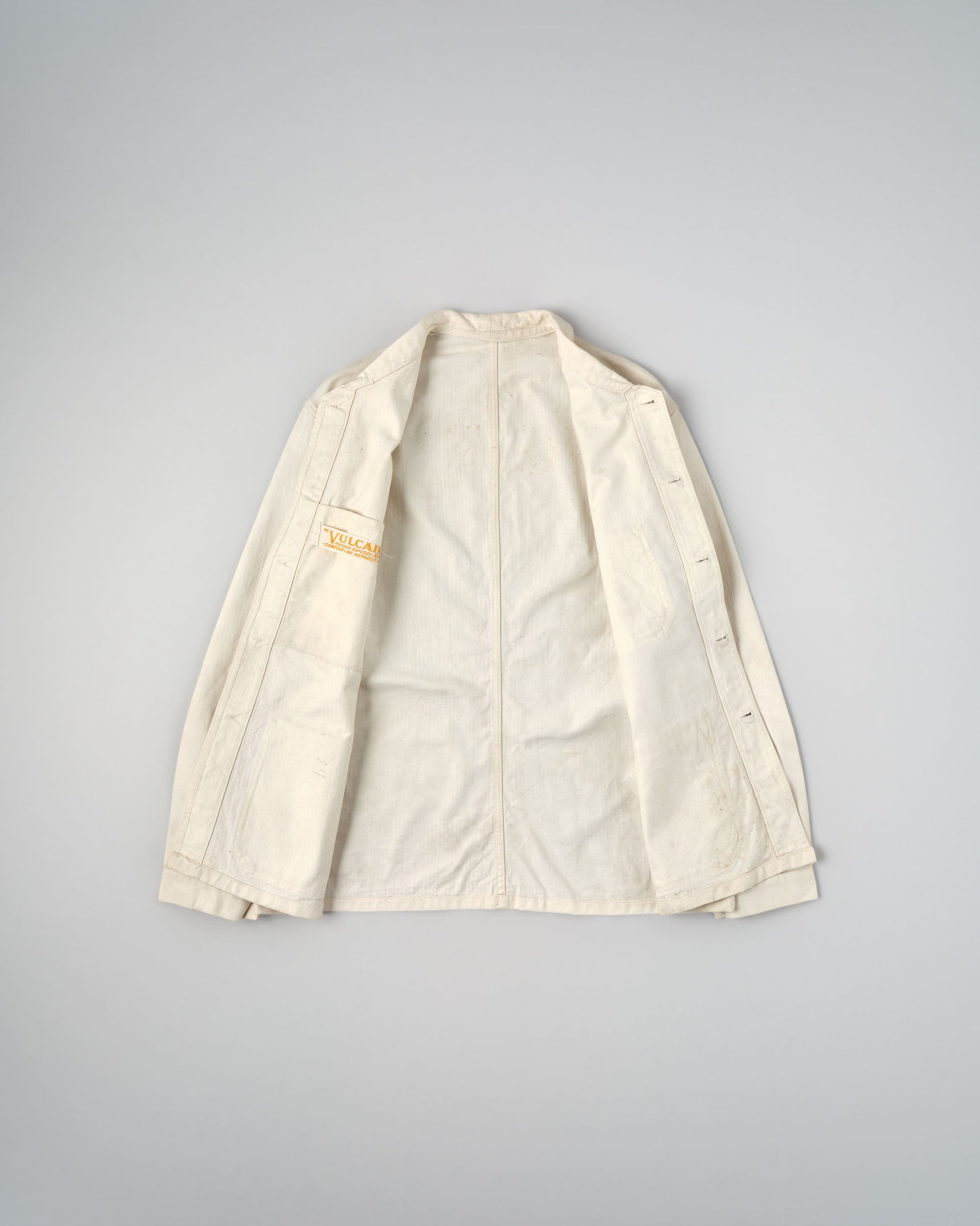 【~50's】French Vintage HBT Cotton Work Jacket "Vulcain"