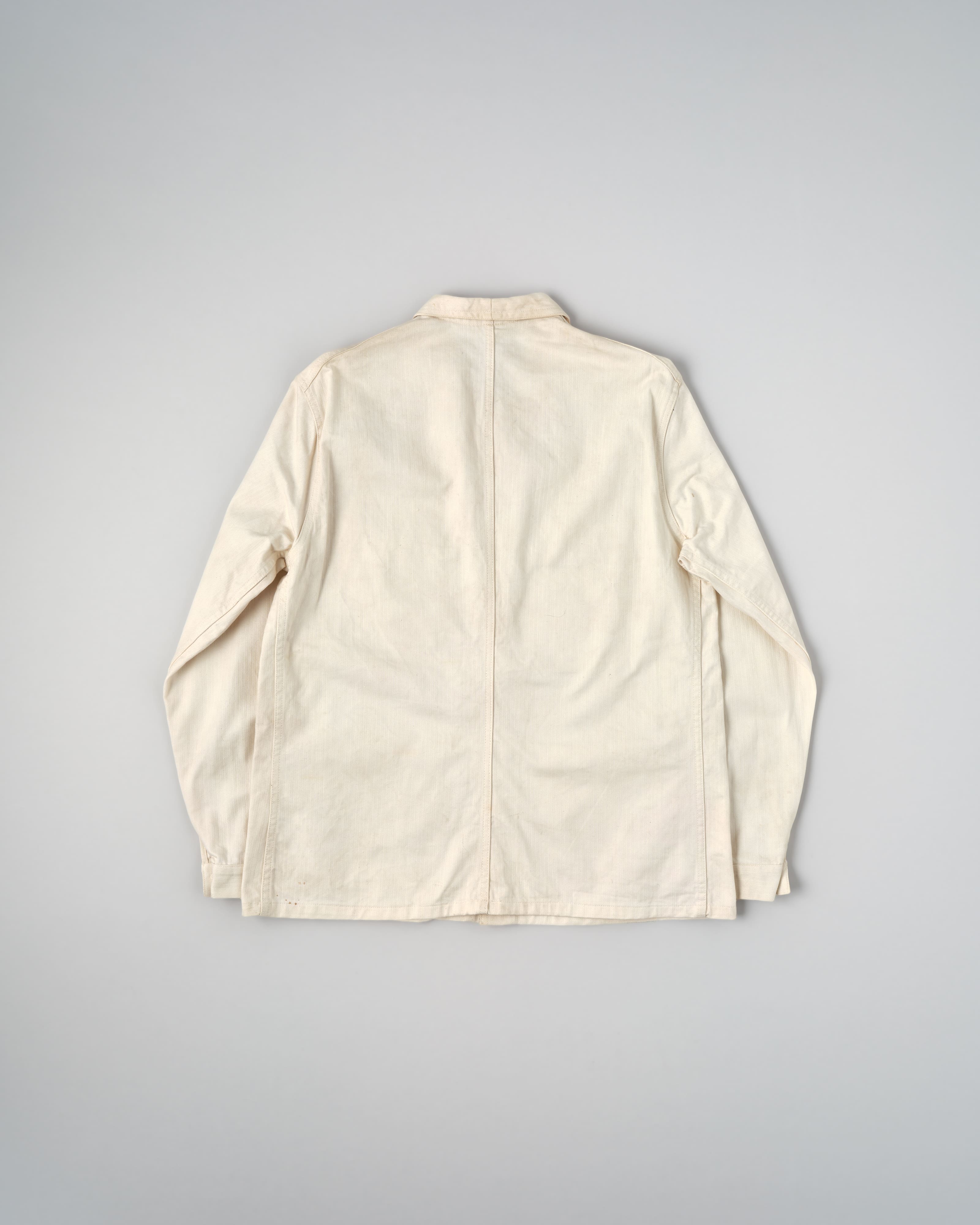 [~50's] French Vintage HBT Cotton Work Jacket "Vulcain"