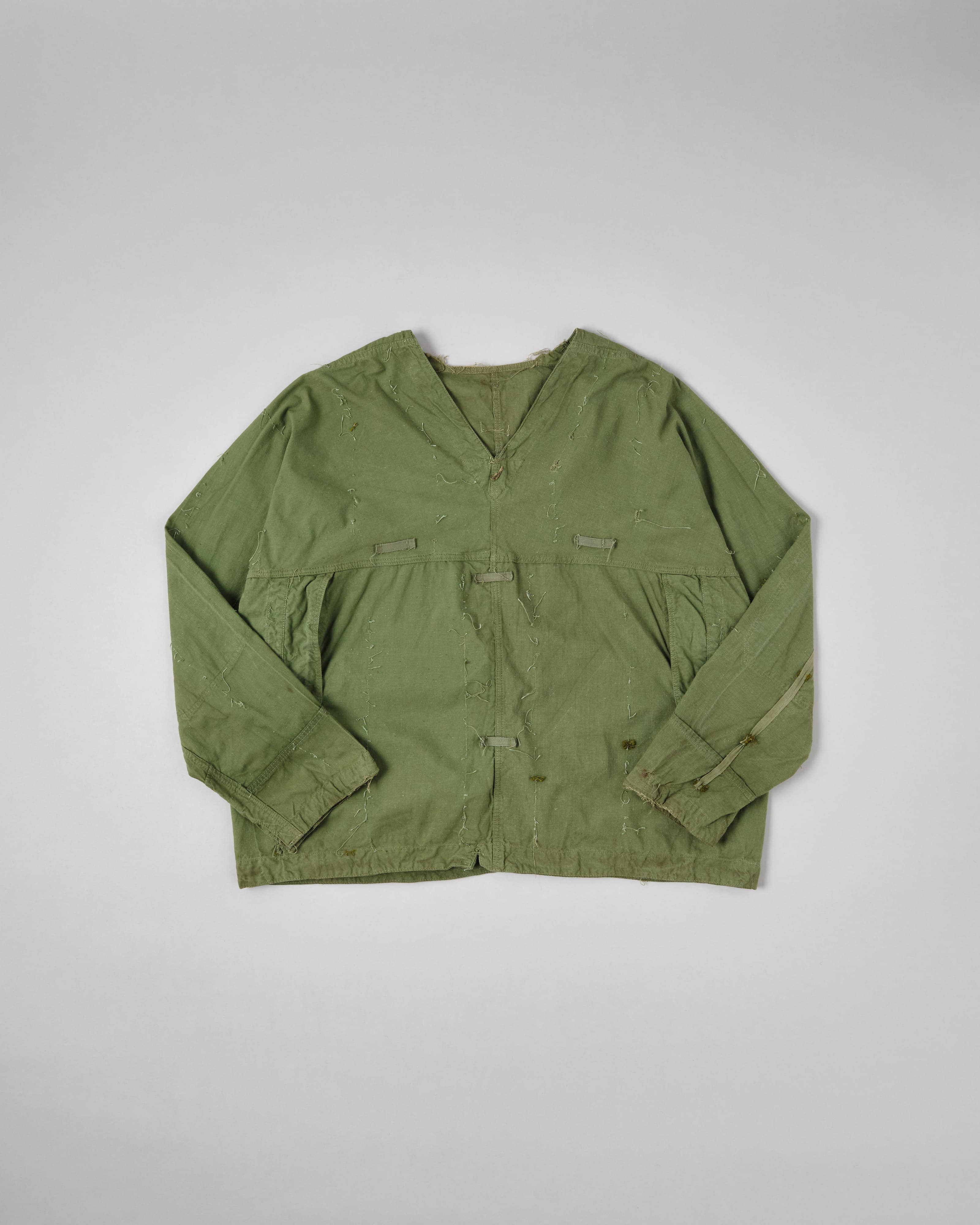 [~ 50's] Smock de tireur d'élite de coton vert de l'armée tchécoslovaque "modifié"