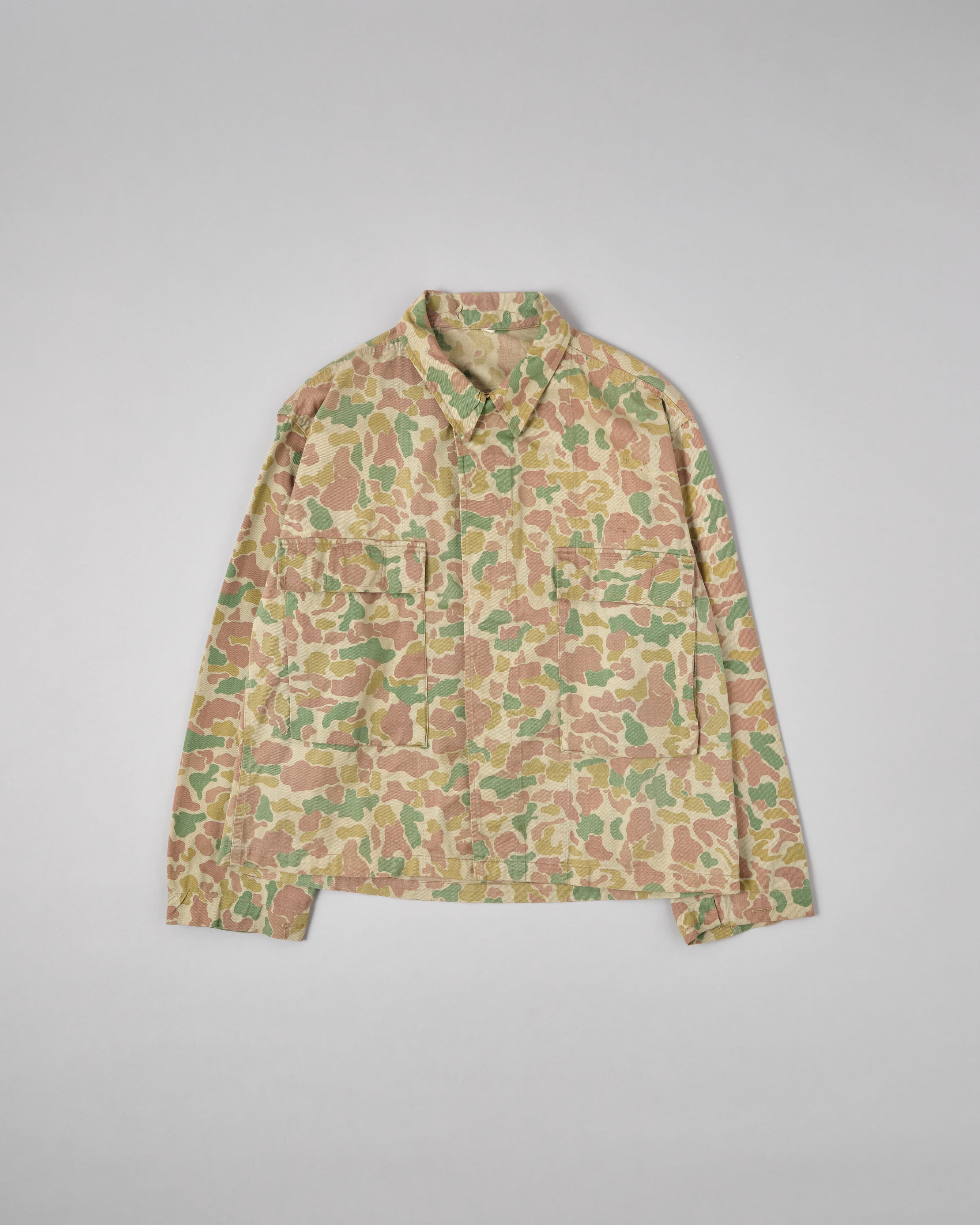 [~50's] Dutch Army Frogskin Camouflage Field Jacket Size.50