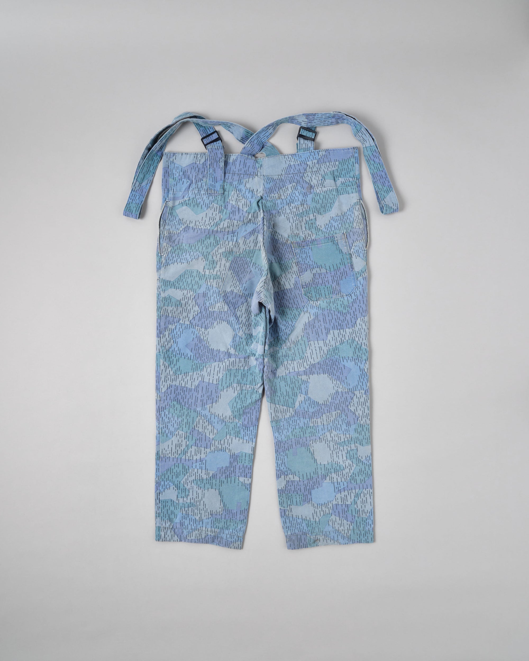 ［~80's］Czechoslovakian People's Militias & Fire Brigade Blue Splinter Pattern Camouflage Overalls