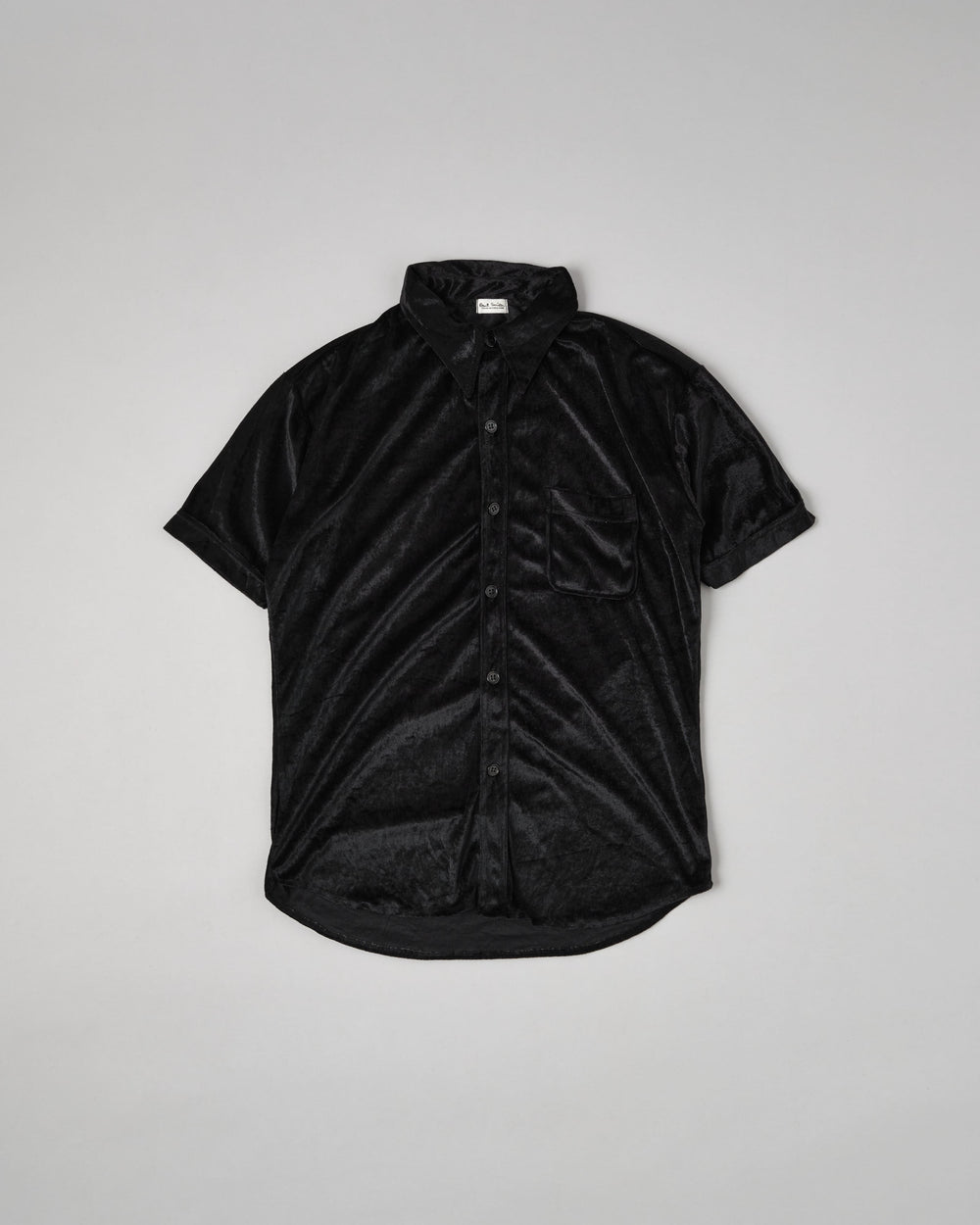 【~90's】Old Paul Smith Black Velor S/S Shirt