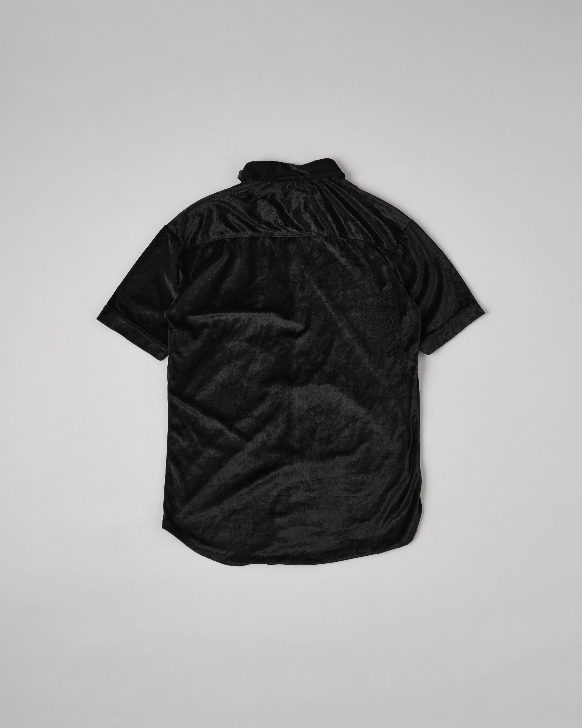 ［~90's］Old Paul Smith Black Velor S/S Shirt