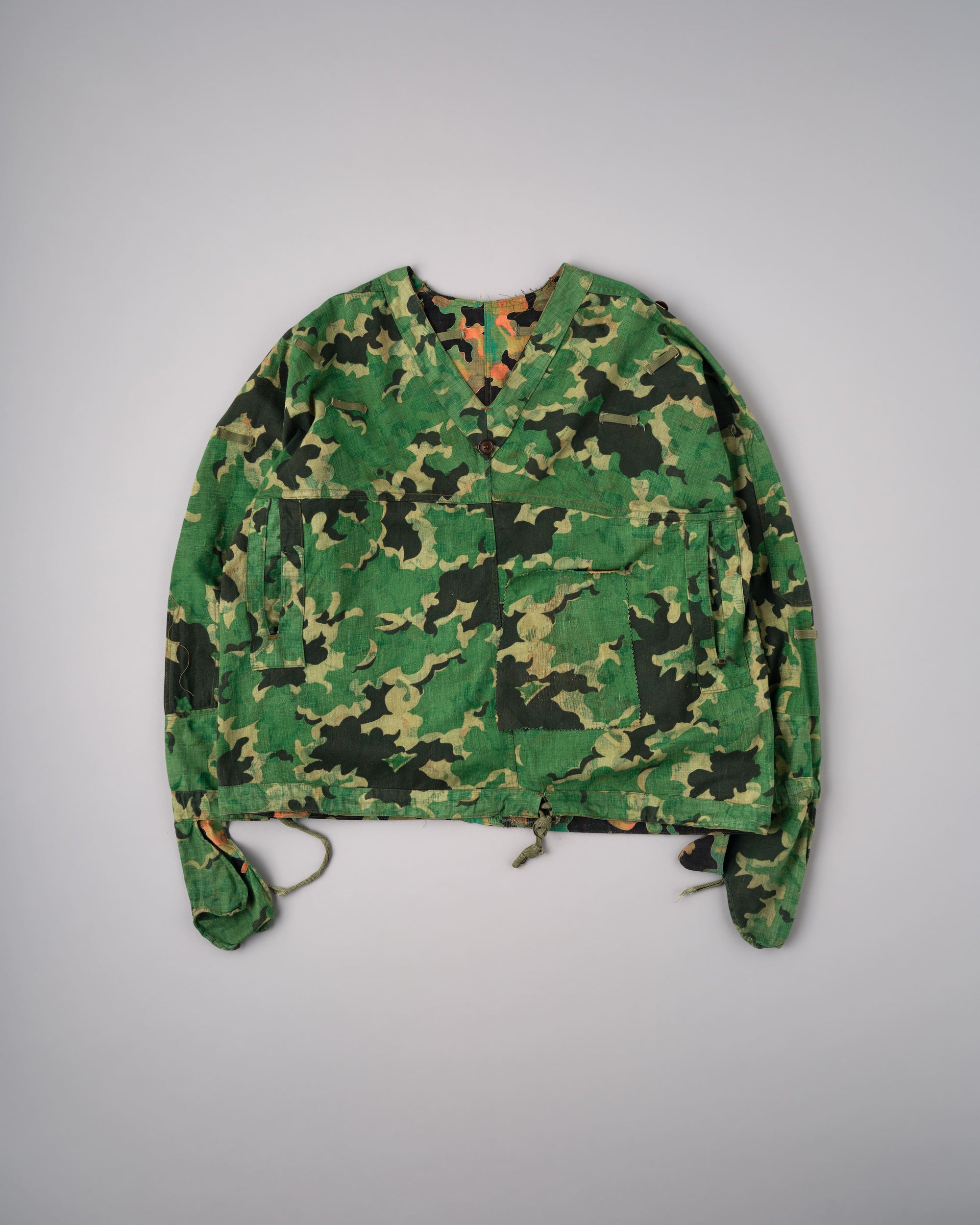 ［~50’s］Czechoslovakian Army Dubaky Camouflage Reversible Smock With Gloves "Modified"