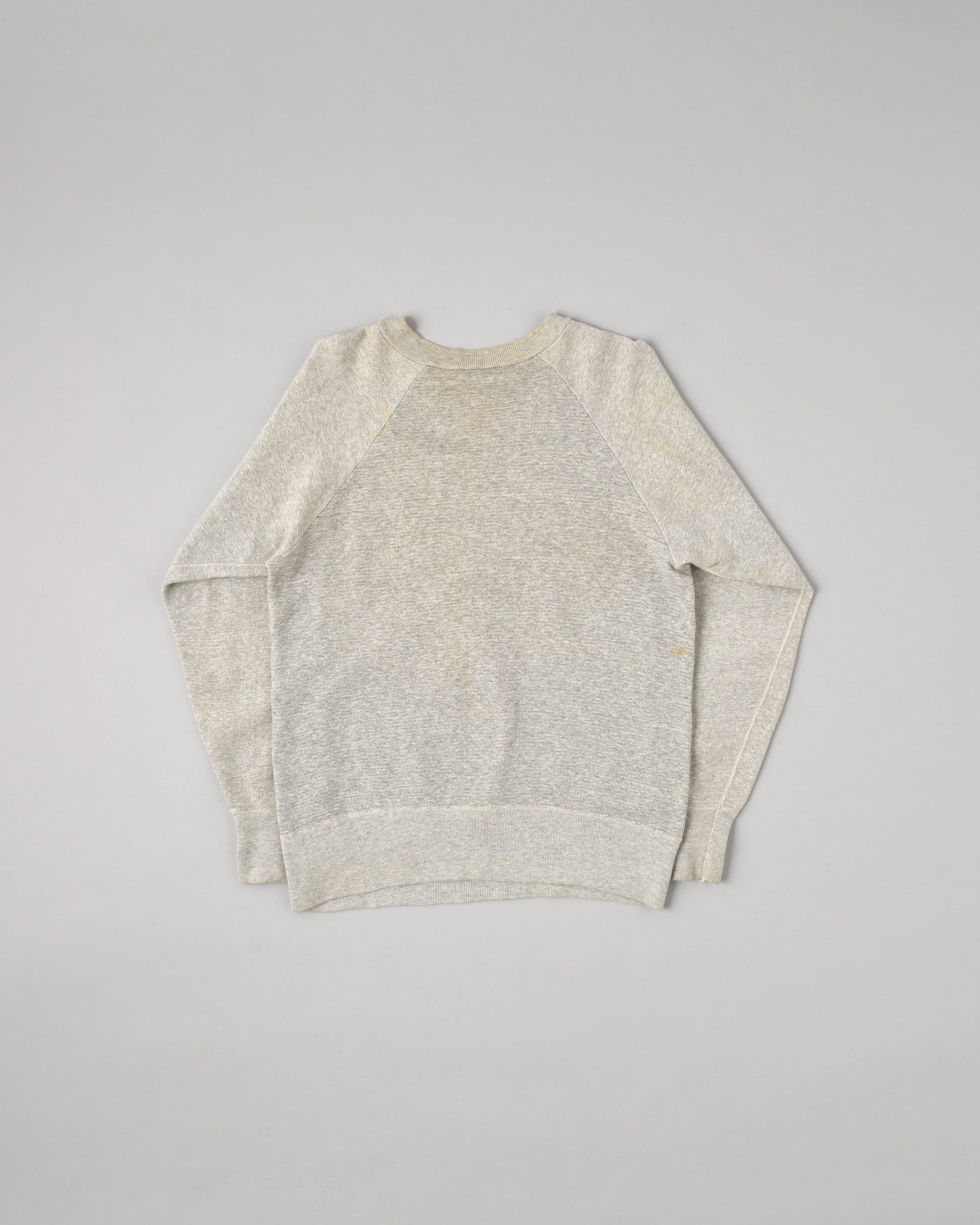 [~60's] American Vintage Raglan Sleeve Cotton Sweatshirt Size.L "HANES BREEZE SHIELD"