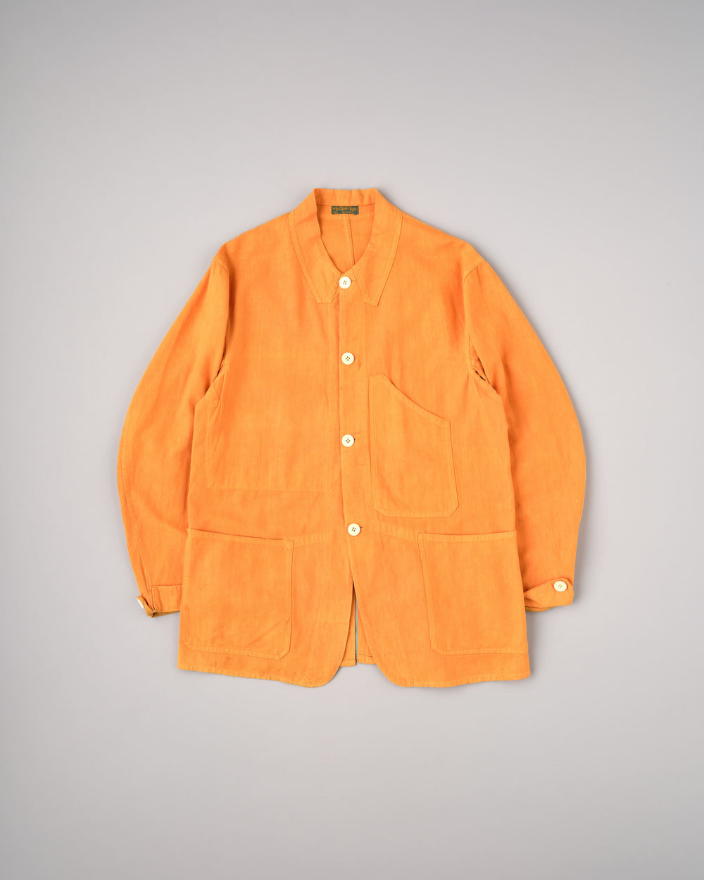 ［~30's］British Vintage Orange Cotton Drill Work Jacket