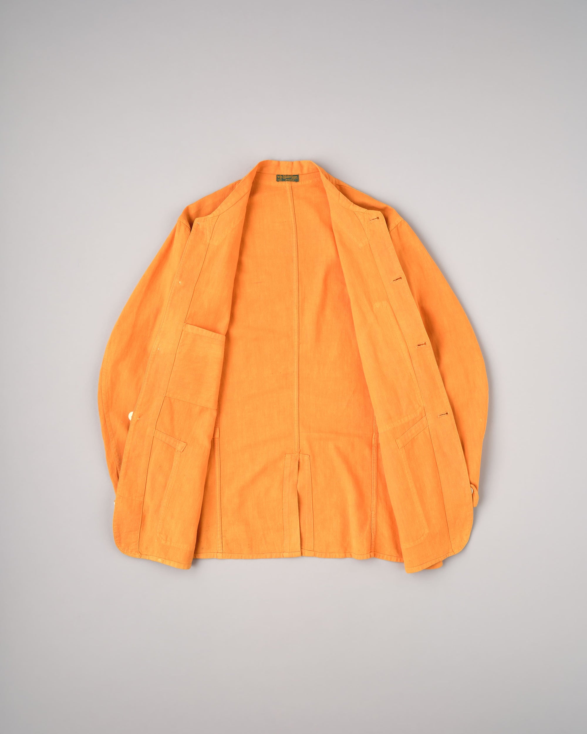 【~30's】British Vintage Orange Cotton Drill Work Jacket
