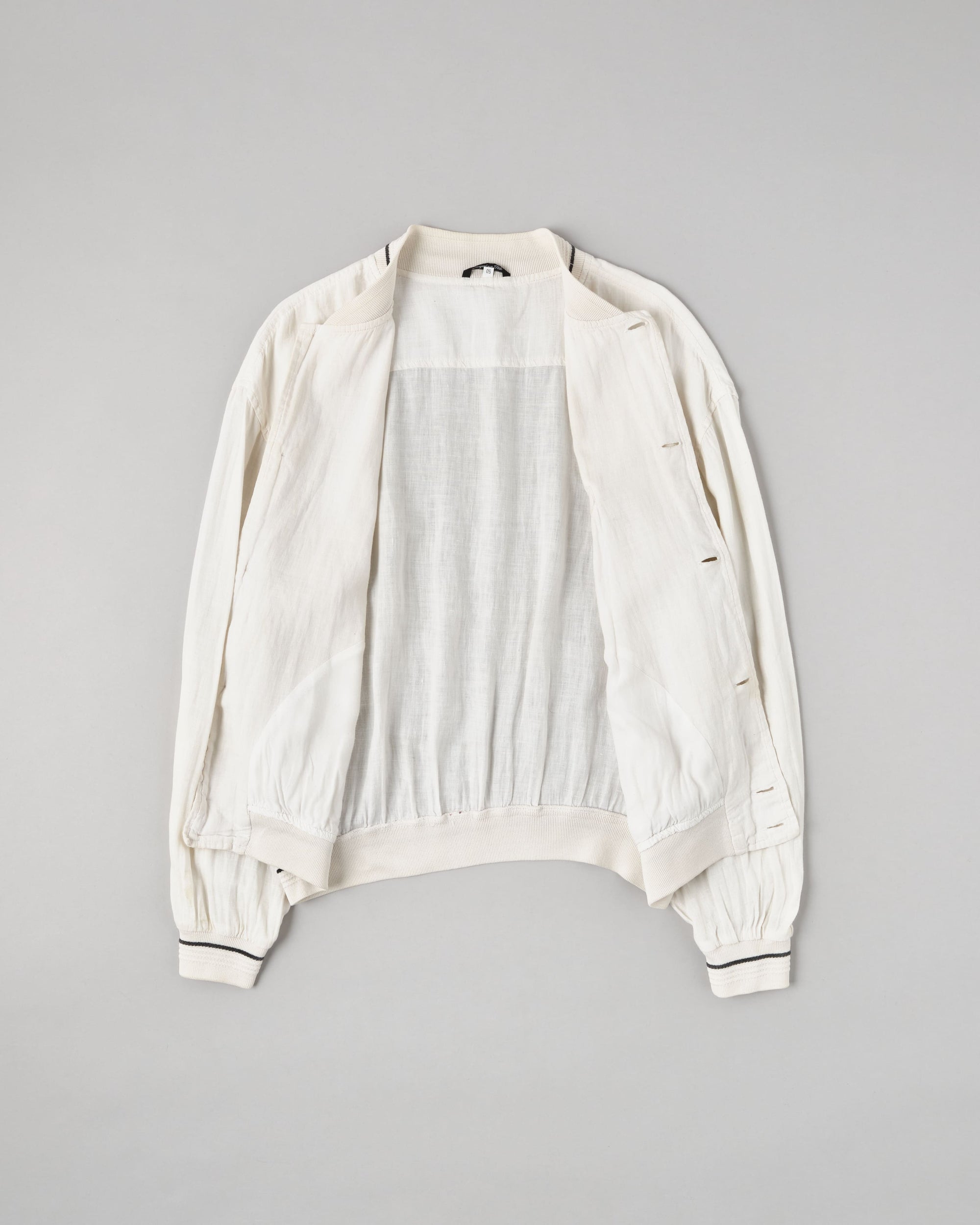 ［~80’s］Old CORTIGIANI Linen Blouson Size.50