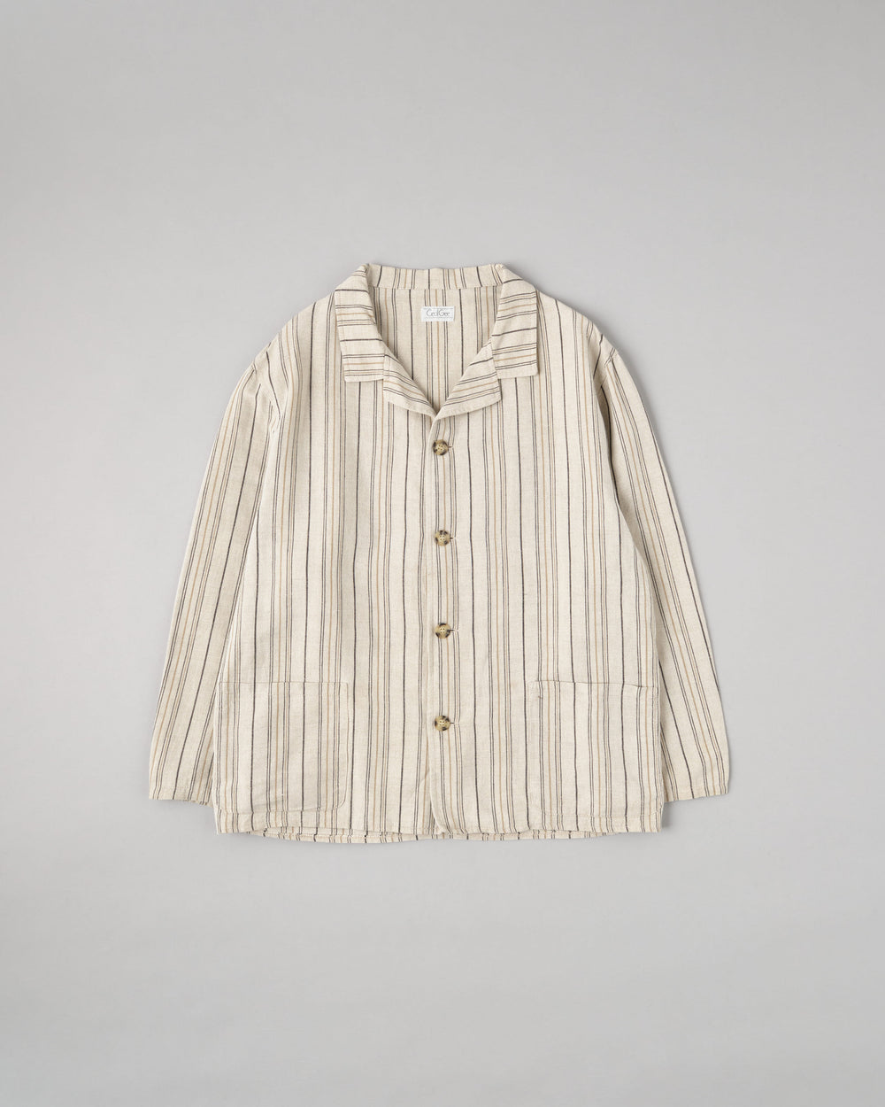 【~80’s】Old CecilGee Linen Striped Jacket