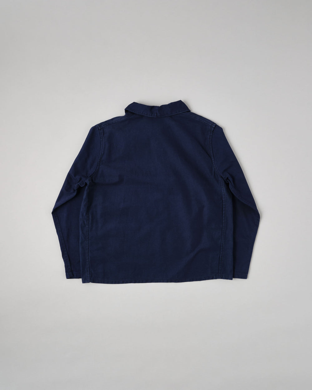 【~70's】Italian Navy Blue Moleskin Work Smock Size.3