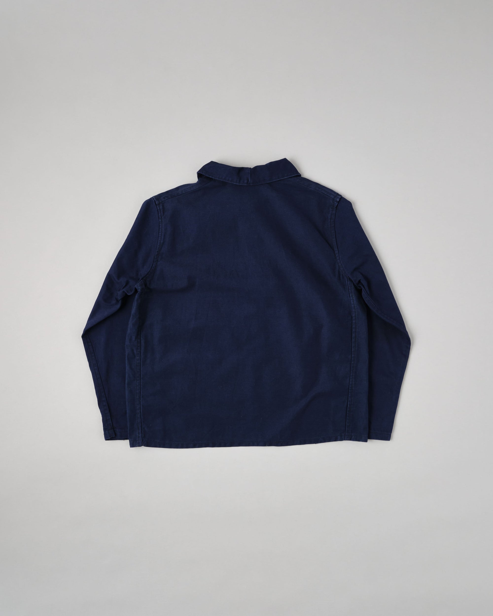 【~70's】Italian Navy Blue Moleskin Work Smock Size.3
