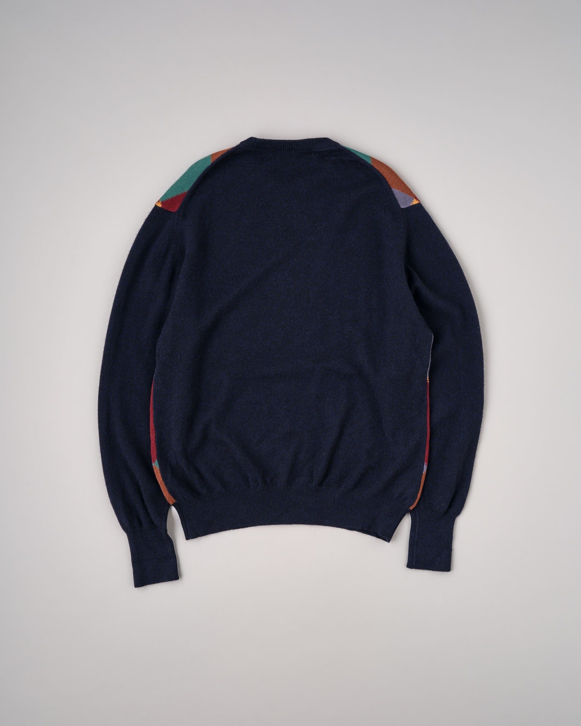 【~90's】Old BALLANTYNE Pure Cashmere Argyle Pattern Crew-Neck Sweater Size.48 "Harrods 別注"