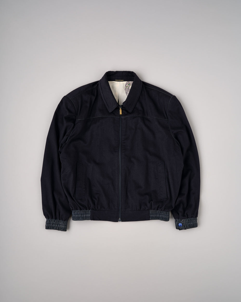 【~90's】Old ZILLI Cashmere Silk Zip Up Blouson Size.54