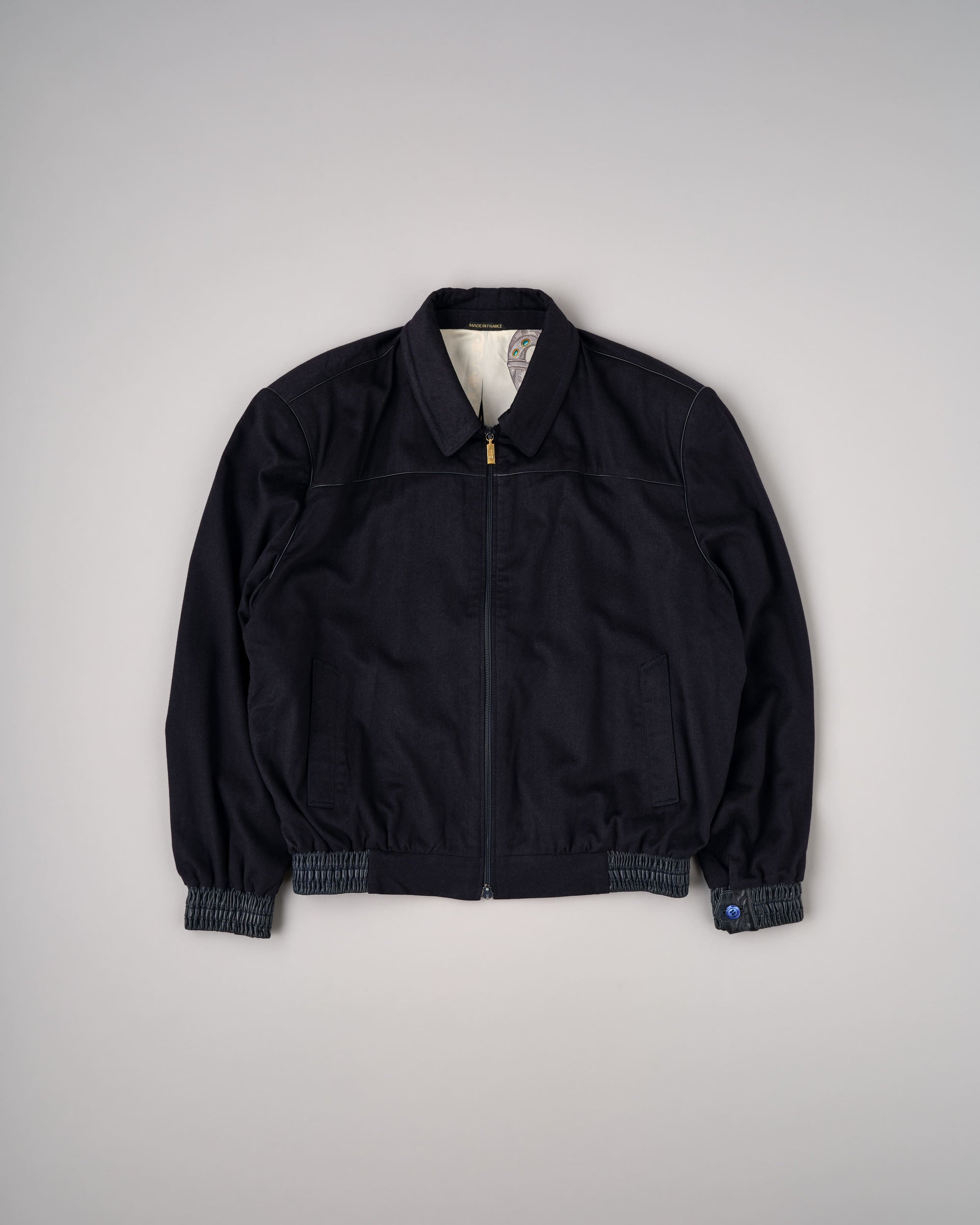 ［~90's］Old ZILLI Cashmere Silk Zip Up Blouson Size.54