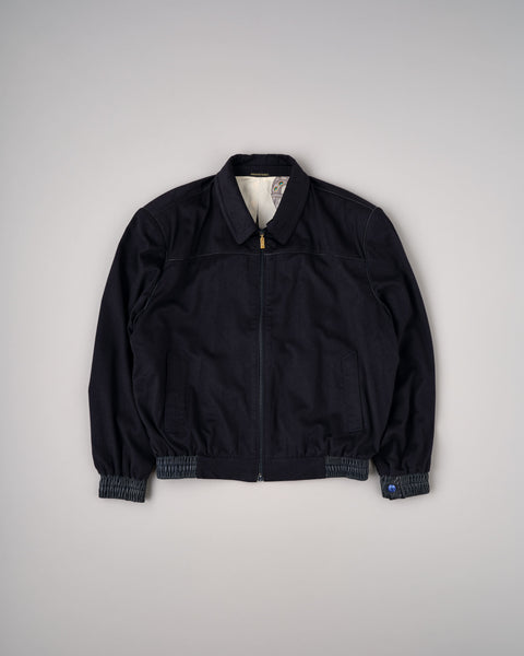 【~90's】Old ZILLI Cashmere Silk Zip Up Blouson Size.54