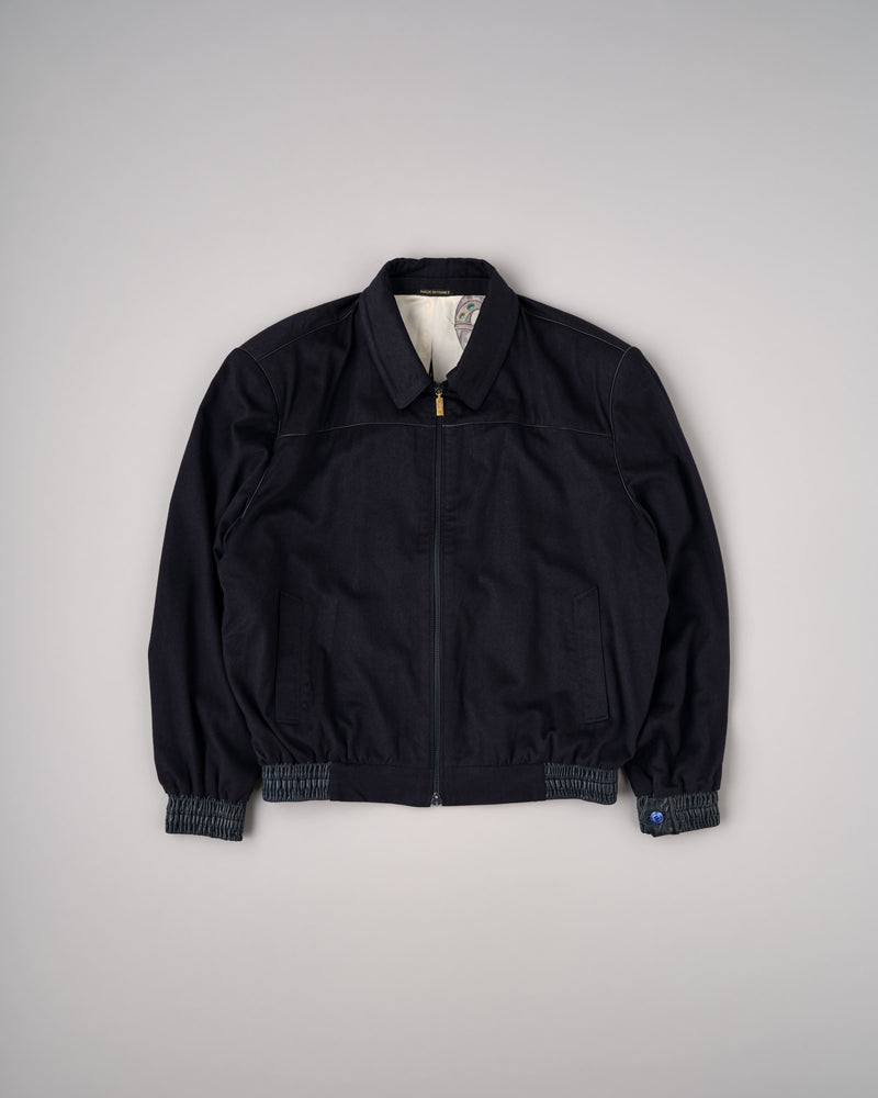 【~90's】Old ZILLI Cashmere Silk Zip Up Blouson Size.54
