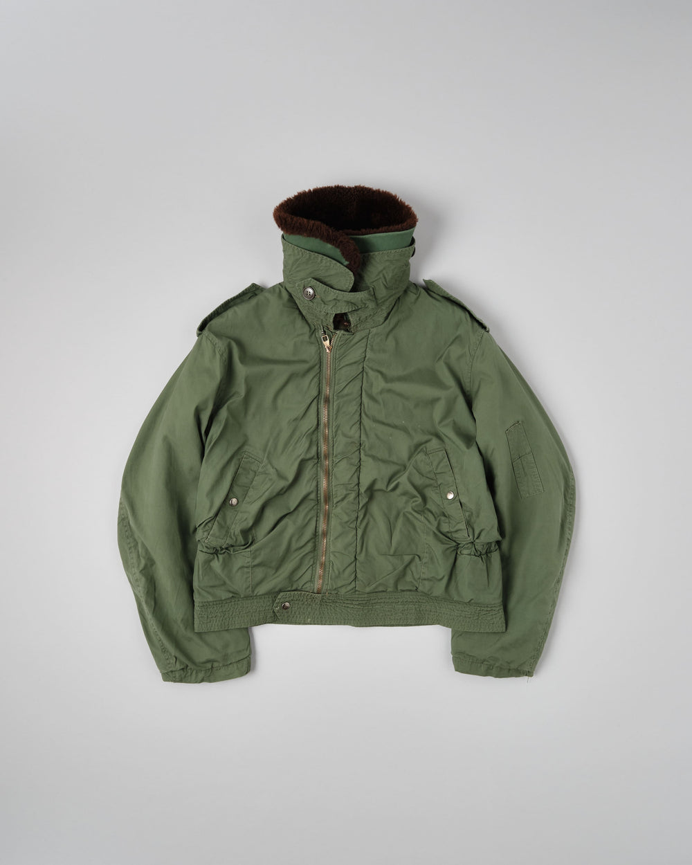【~60's】French Air Force Cotton Flight Jacket With Boa Collar Size.104MGM