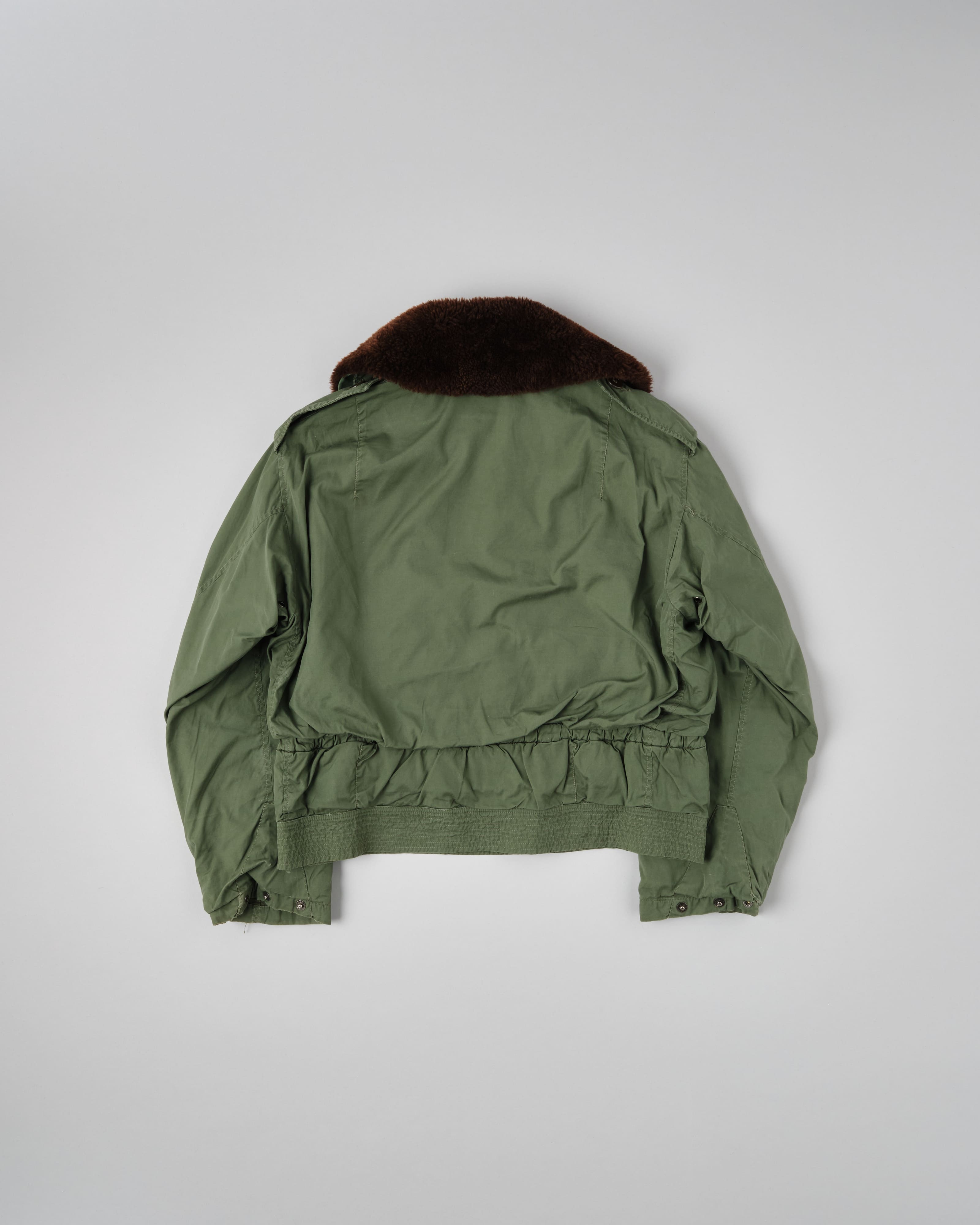 [~60's] French Air Force Cotton Flight Jacket With Boa Collar Size.104MGM