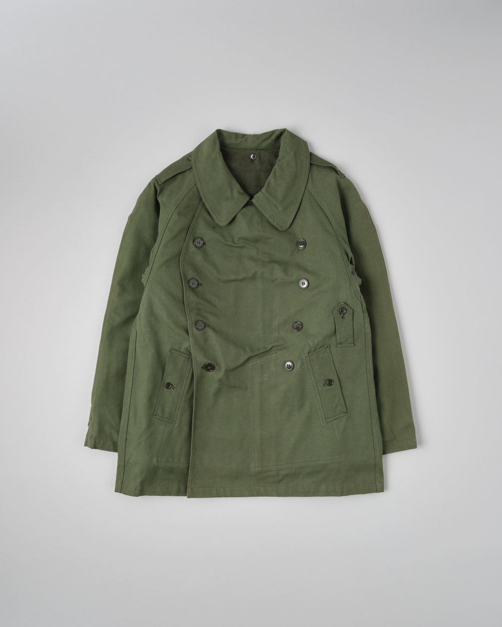 【~50's】French Air Force M38 Double Breasted Motorcycle Jacket With Liner Size.96-100 "Dead Stock"