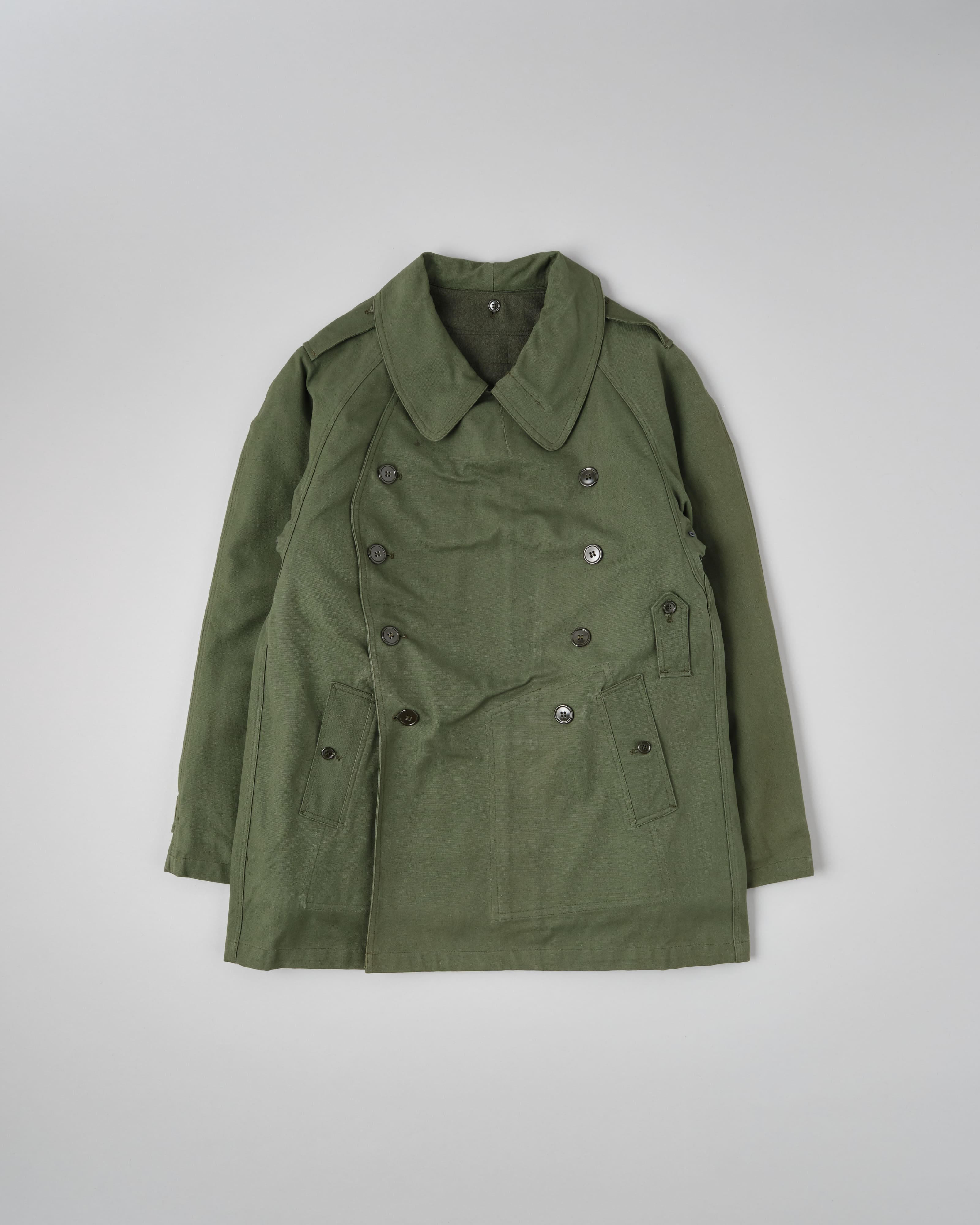 [~50's] French Air Force M38 Double Breasted Motorcycle Jacket With Liner Size.96-100 "Dead Stock"