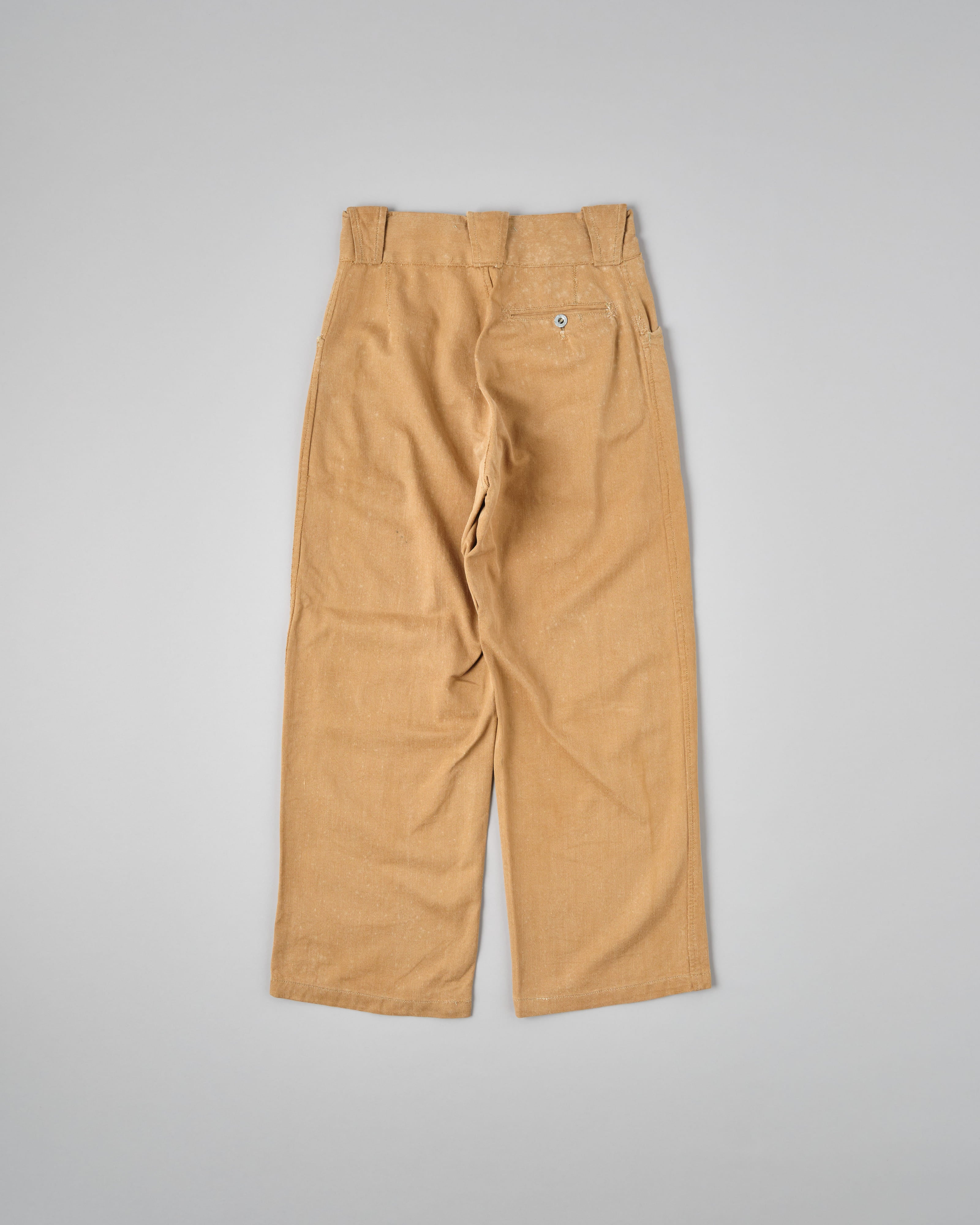 [~ 50's] Armée française Brown Beige Cotton Twill pantalon