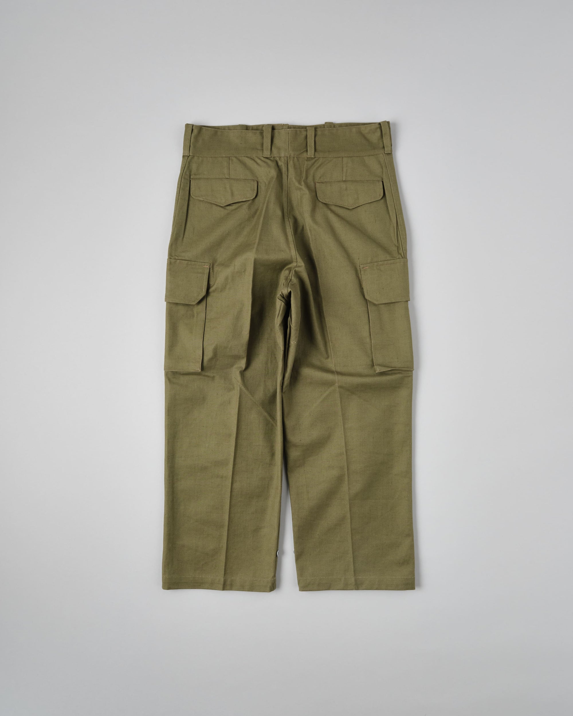 【~40's】French Army M47 Field Trousers With 3 Top Buttons Size.100XC "1st Type" "Dead Stock"