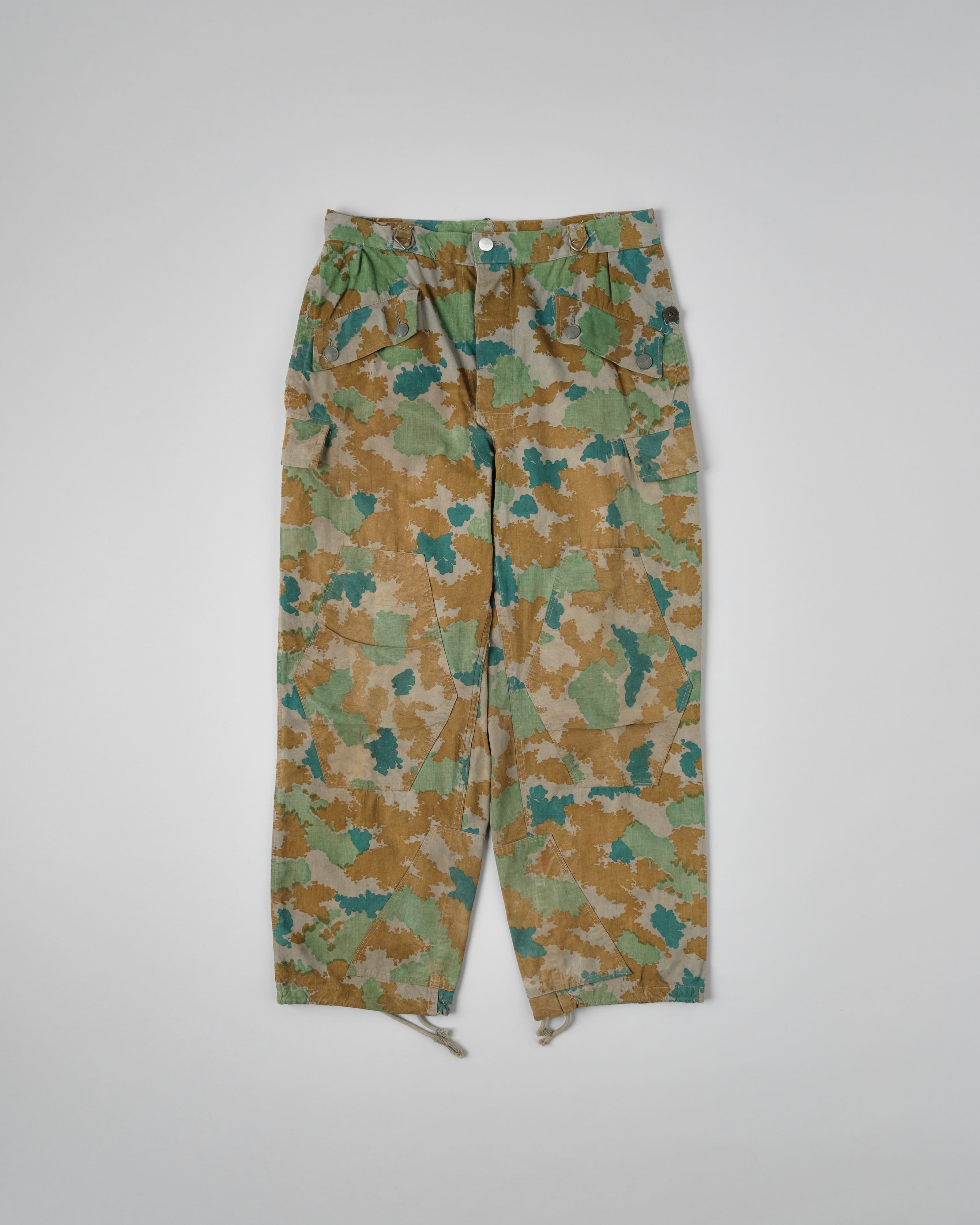 [~ 60's] กองทัพเยอรมัน East Blumenarn Camouflage Sniper กางเกงขนาด 2 "NVA"